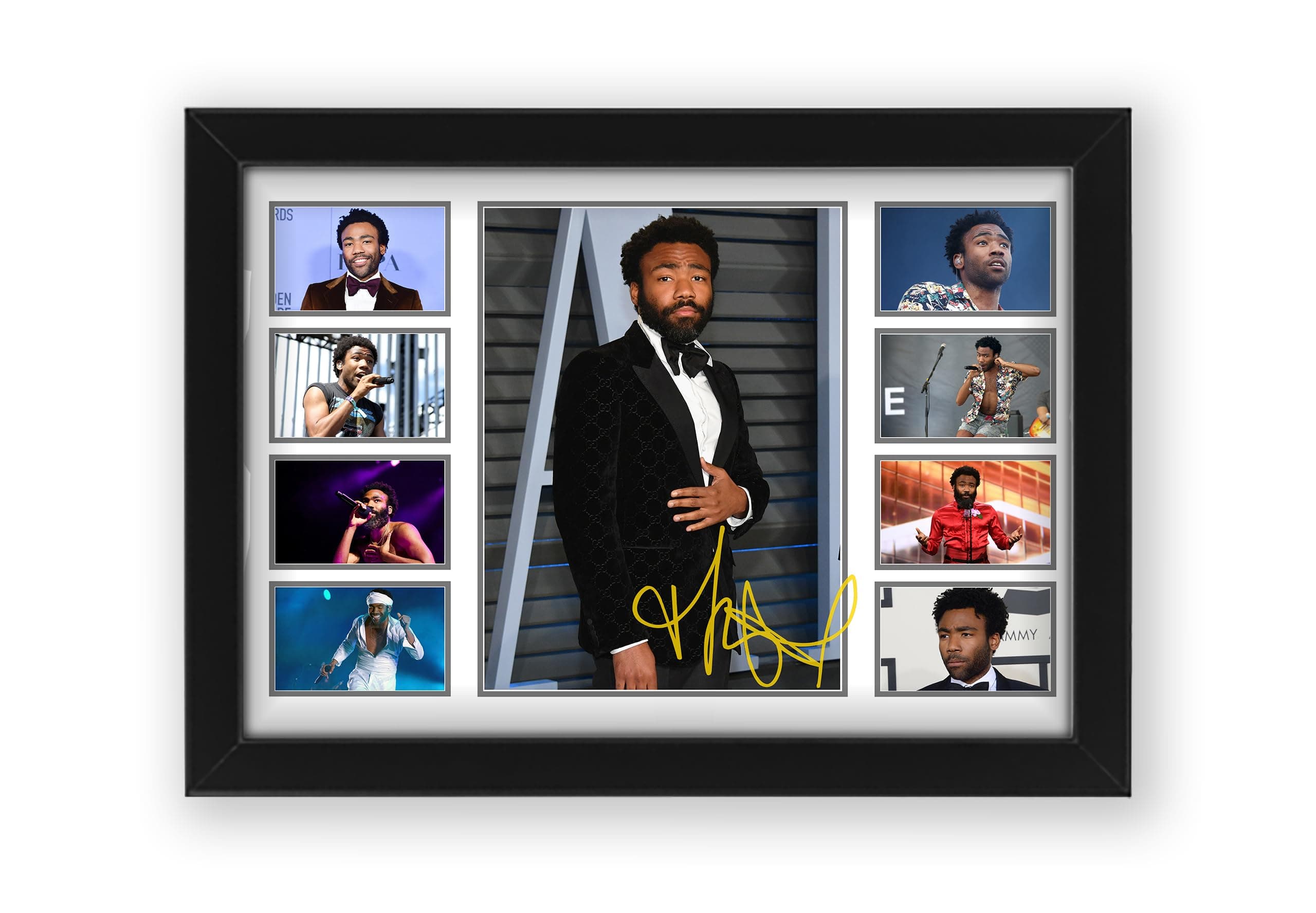 Donald Glover Signed Poster Print- Limited Edition Autograph Fan Gift – Collectible Memorabilia Merchandise (Unframed A4 (30x21cm))