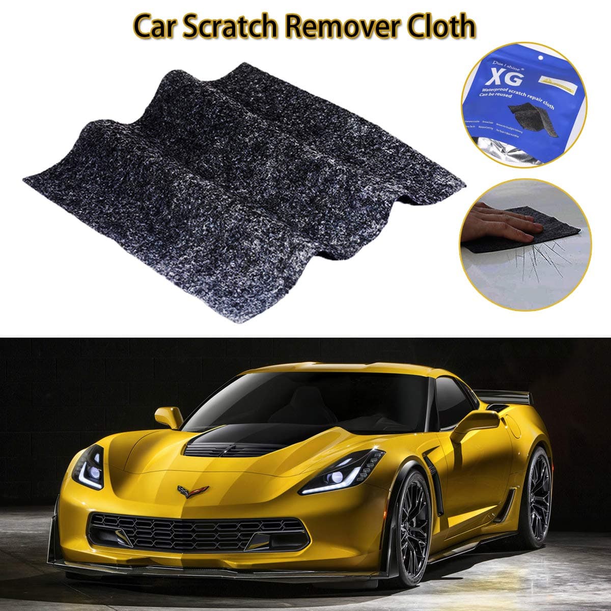 Dualshine Magic Scratch Remover for Car XG Scratch Remover, Automotive Remove Scratch, Car Scratch Repair Cloth - 1 Pack