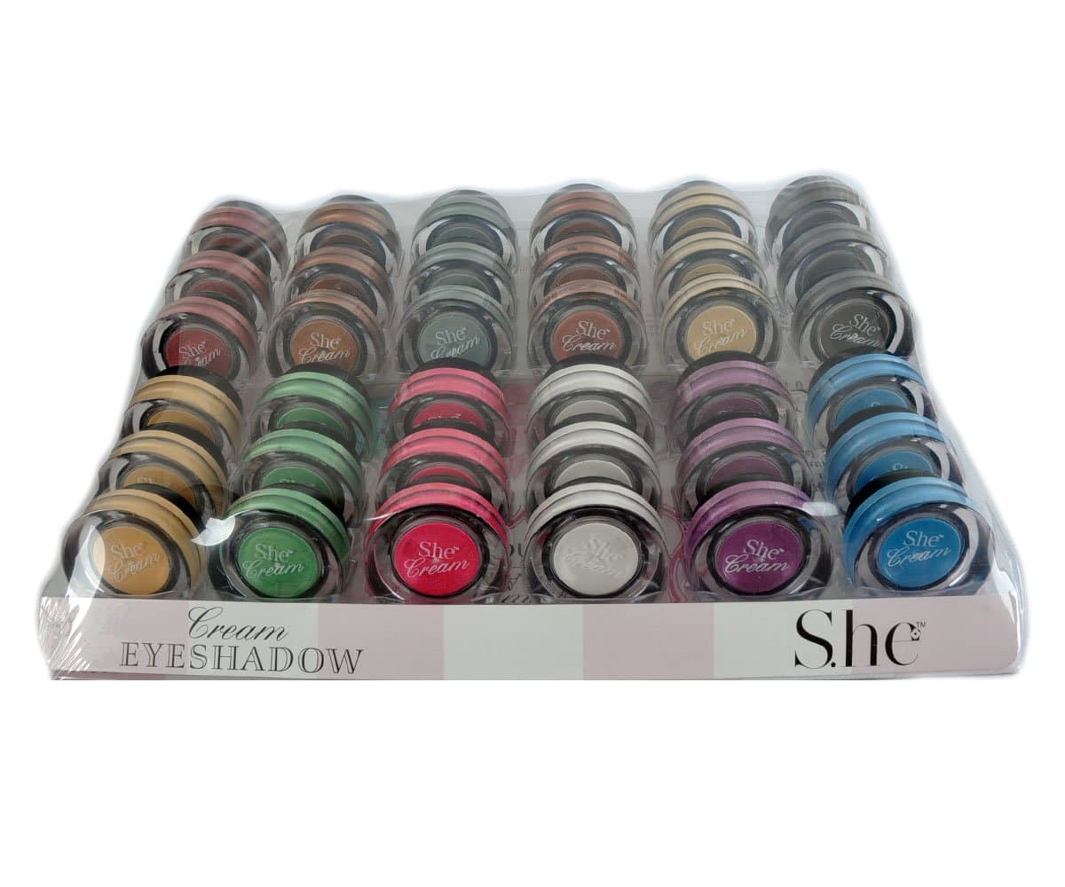 S.He Makeup 36 Pcs Cream Eyeshadow 12 Different Colors