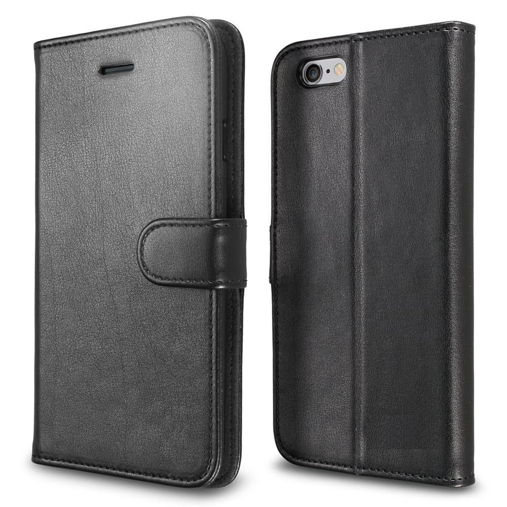 CaseMore Synthetic Leather Wallet Case for iPhone 6 with inbuilt Flip Stand