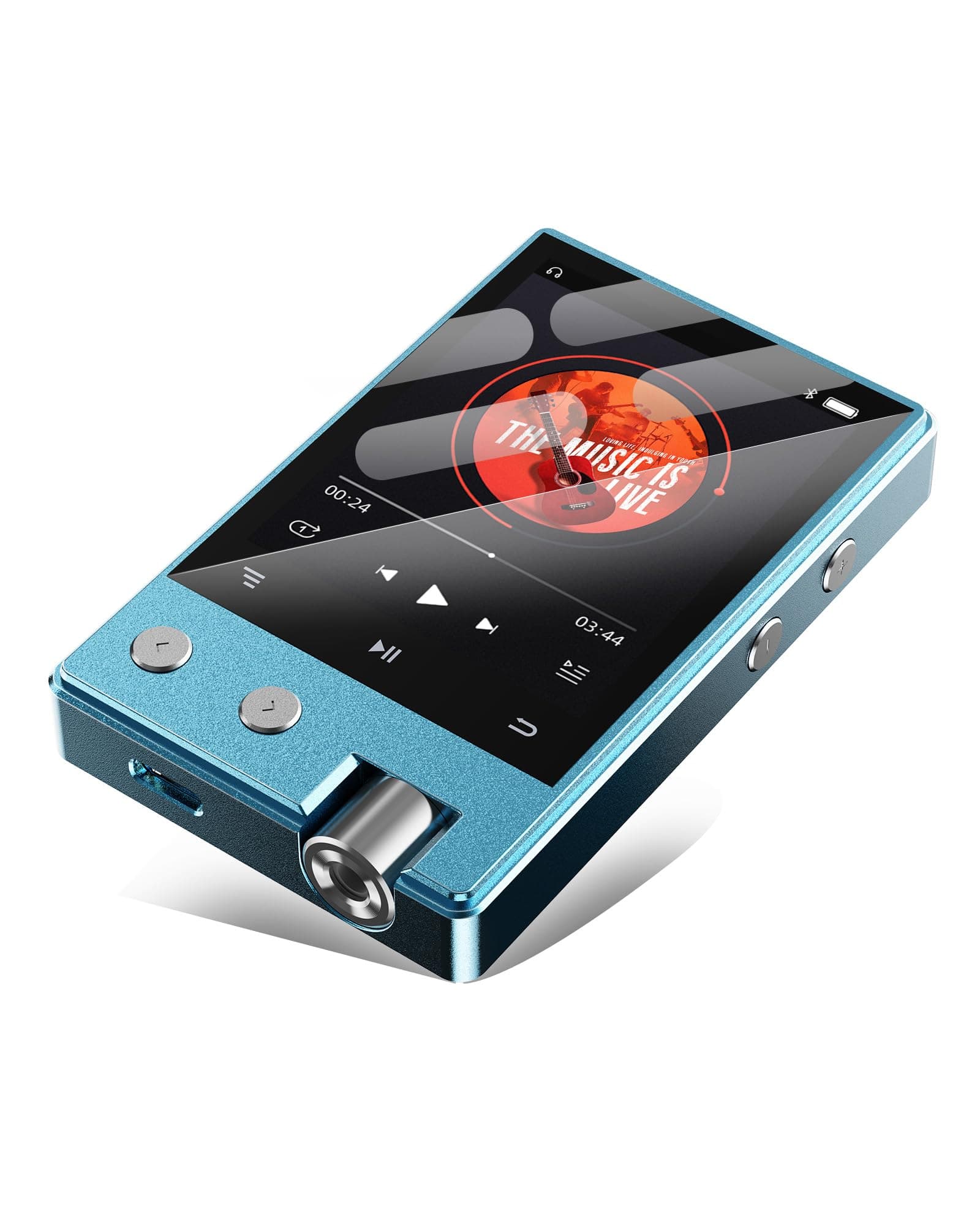 64GB PECUS MP3 Player with Bluetooth,HiFi Lossless DSD/FLAC Digital Audio Music Player Portable,Flac DSD256/128/64 Supported,Portable 2.4" IPS Screen,Blutooth 5.1,Large Battery,Support Up to 256GB