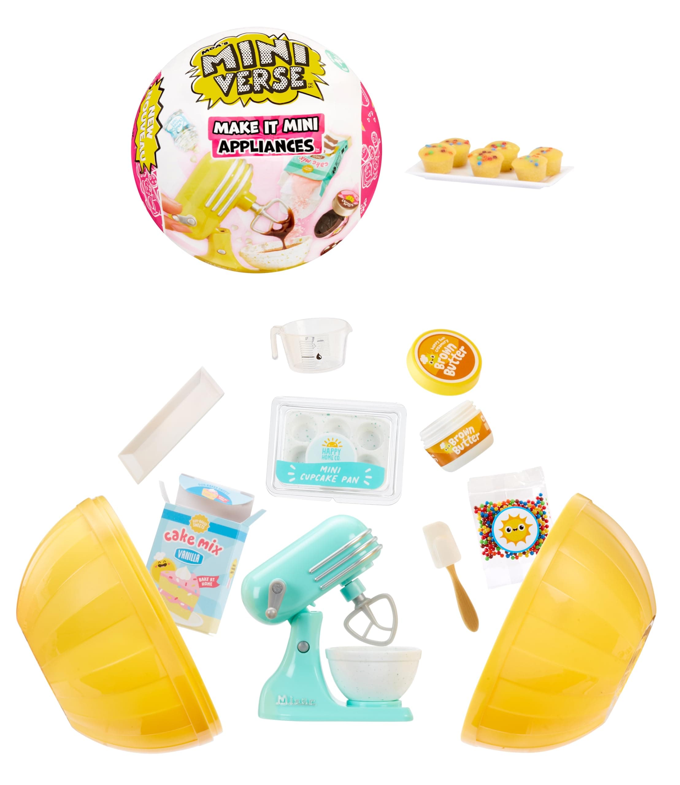 MGA’s Miniverse Make It Mini Appliances Series 2 - Mini Collectibles, Mystery Blind Packaging, DIY, Crafts, Resin Play, Kitchen Replica Food, for Collectors & Children Ages 8+, NOT EDIBLE