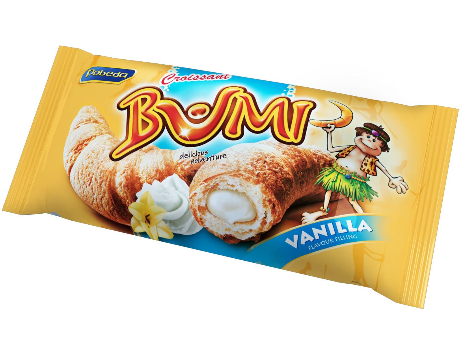 Pobeda Bumi Chocolate Croissant with Vanilla Filling, 40 g