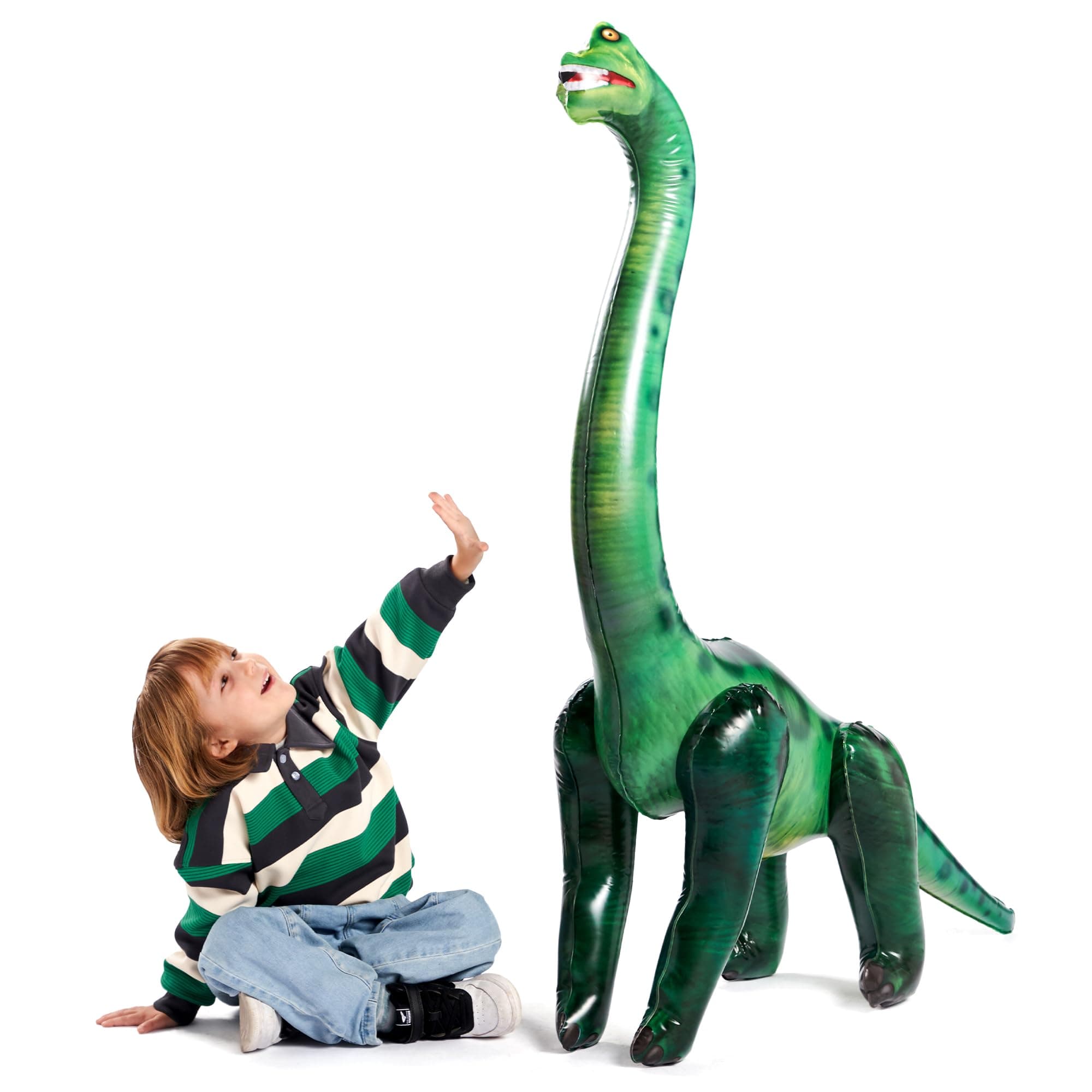 129cm Brachiosaurus Inflatable Dinosaur Toy for Party Decorations, Birthday Party Gift, Gift for Kids and Adults