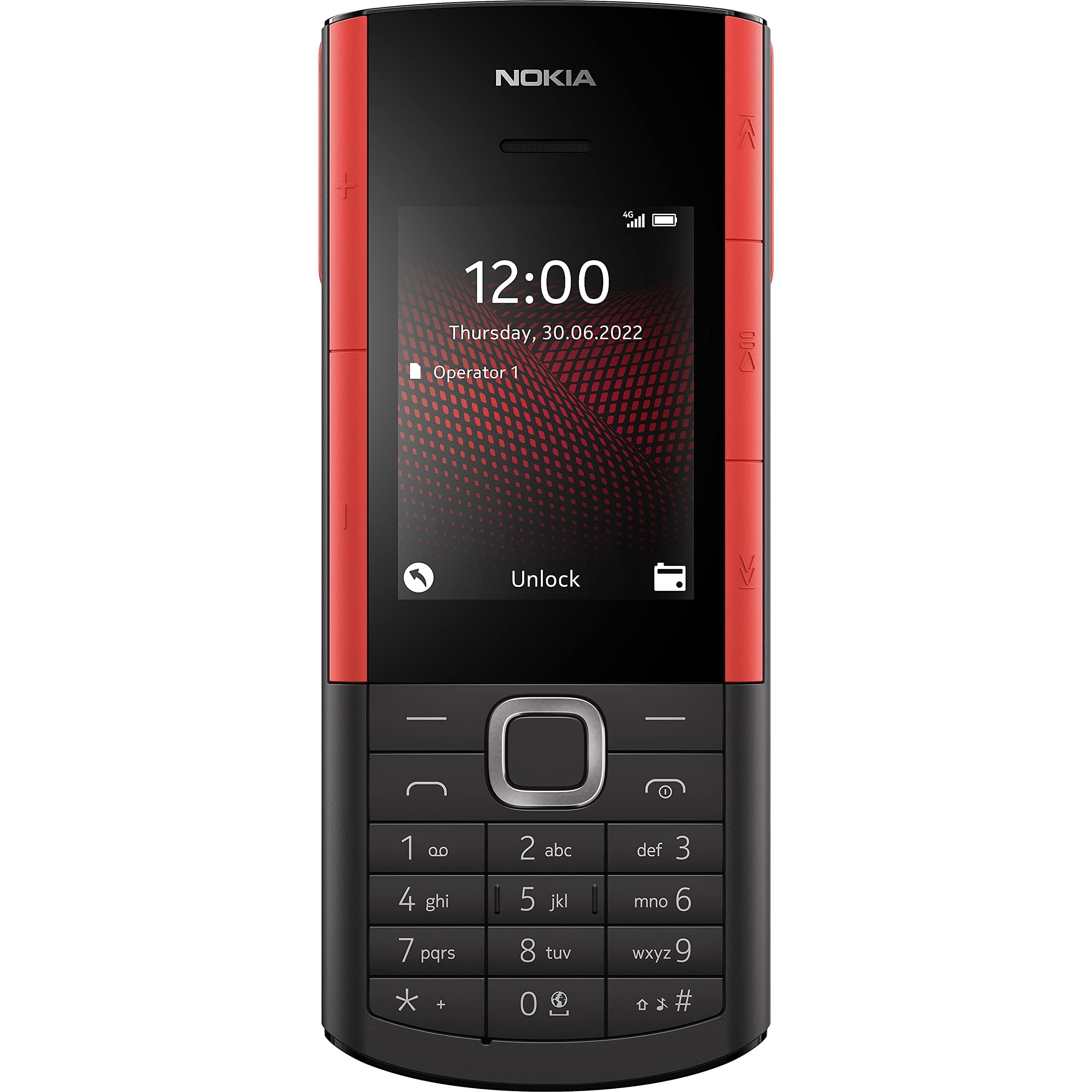 Nokia 5710 Xpress Audio Feature Phone with built-in wireless earbuds, 4G Connectivity, MP3 player, wireless FM radio, dedicated music keys and long-lasting battery (Dual SIM) - Black (Renewed)