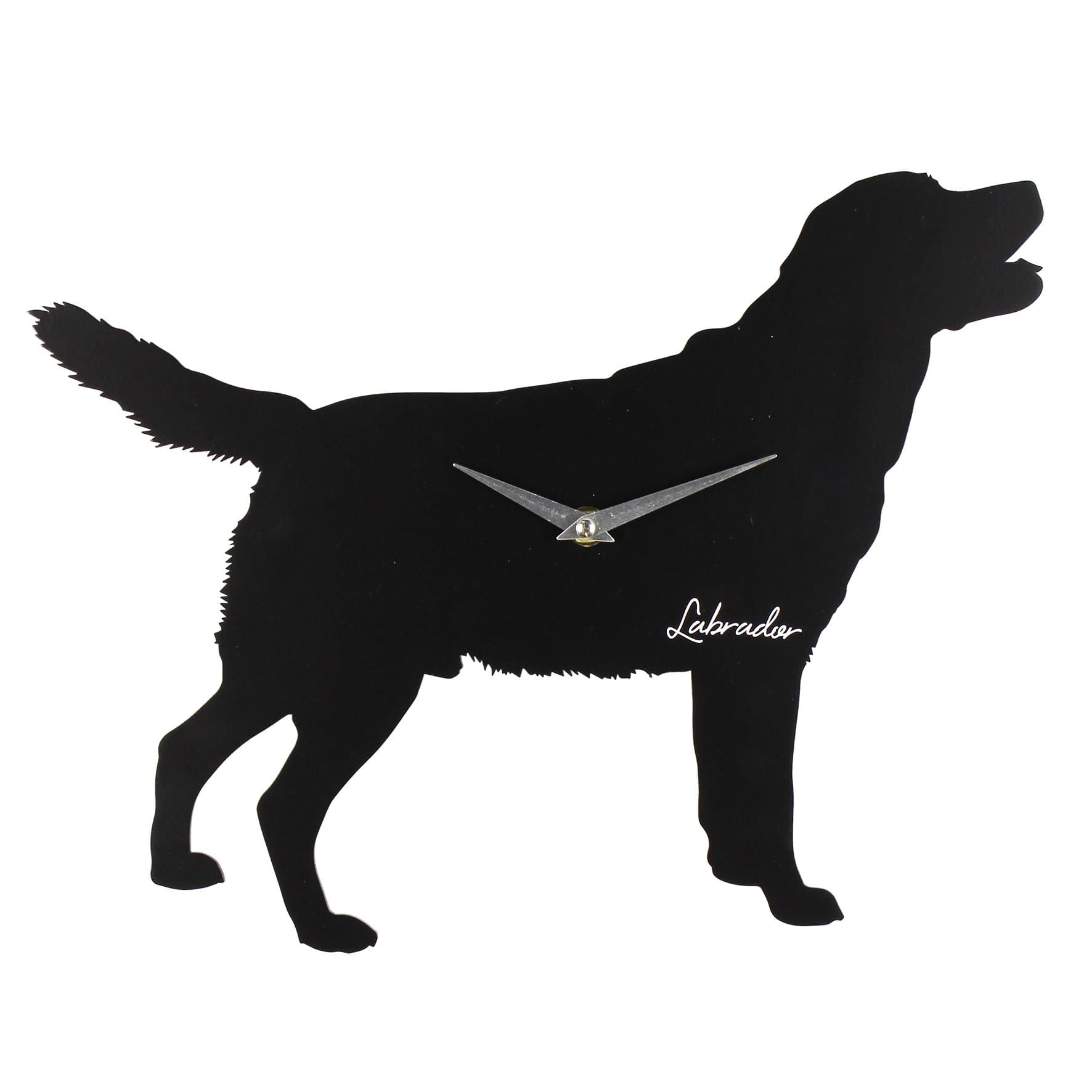 Best of Breed Silhouette MDF Wall Clock 35cm - Labrador