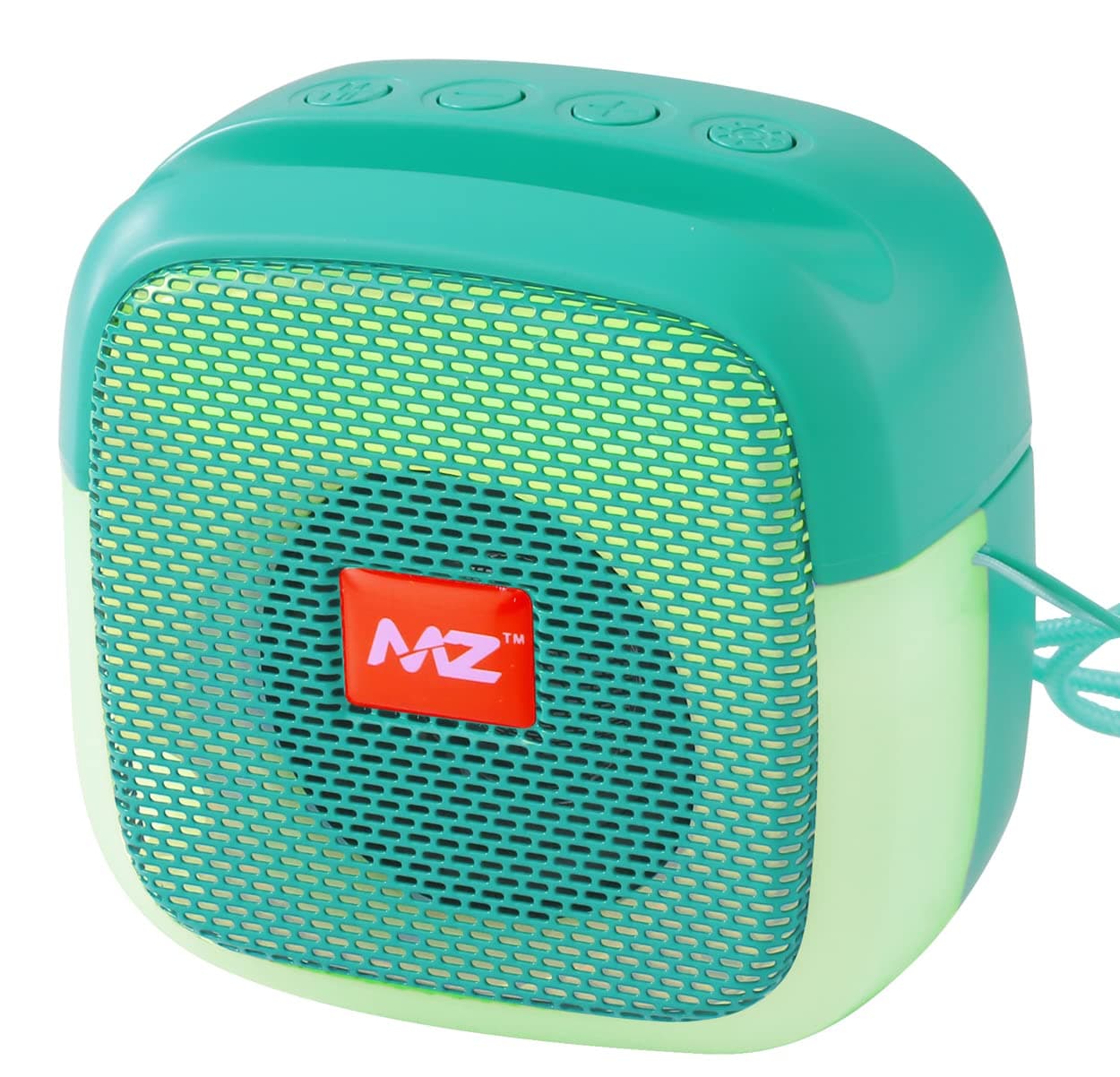 MZ M424SP (Portable Bluetooth Speaker) Dynamic Thunder Sound with Disco LED 5 W Bluetooth Speaker (Green, Stereo Channel)