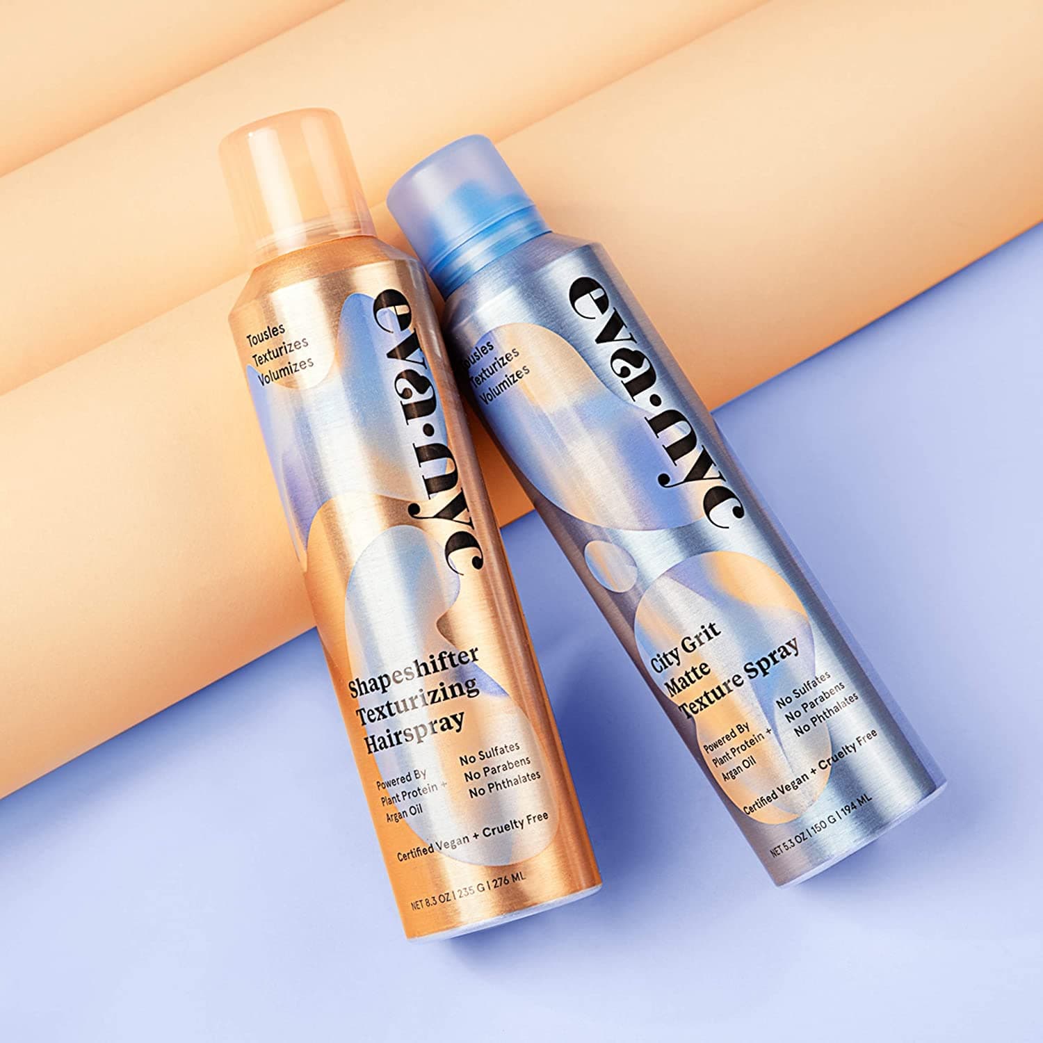 Eva NYC Texture Spray Duo - Shapeshifter Texturizing Hairspray, 8.3 Oz | City Grit Matte Texture Spray, 5.3 Oz