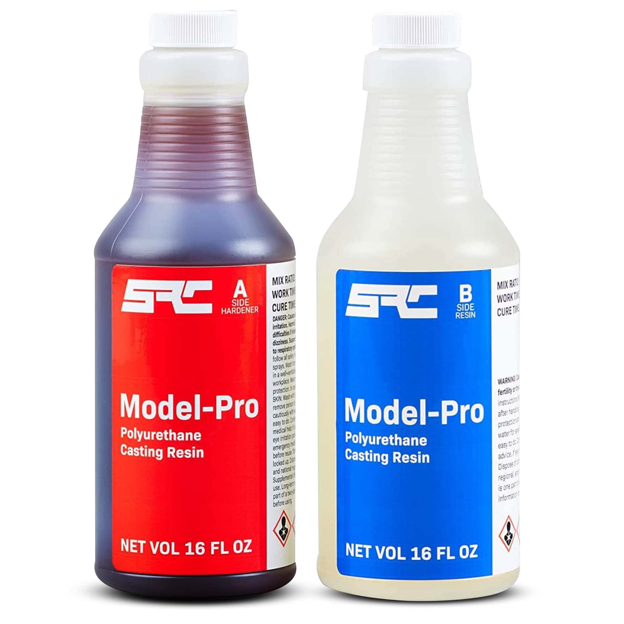 Model-Pro 32 Oz (16 Oz Part A + 16 Oz Part B) 2-Part Polyurethane Casting Resin Kit, Low-Viscosity and Odorless, for Casting Models, Prototypes, Figurines, and Art and Crafts Projects