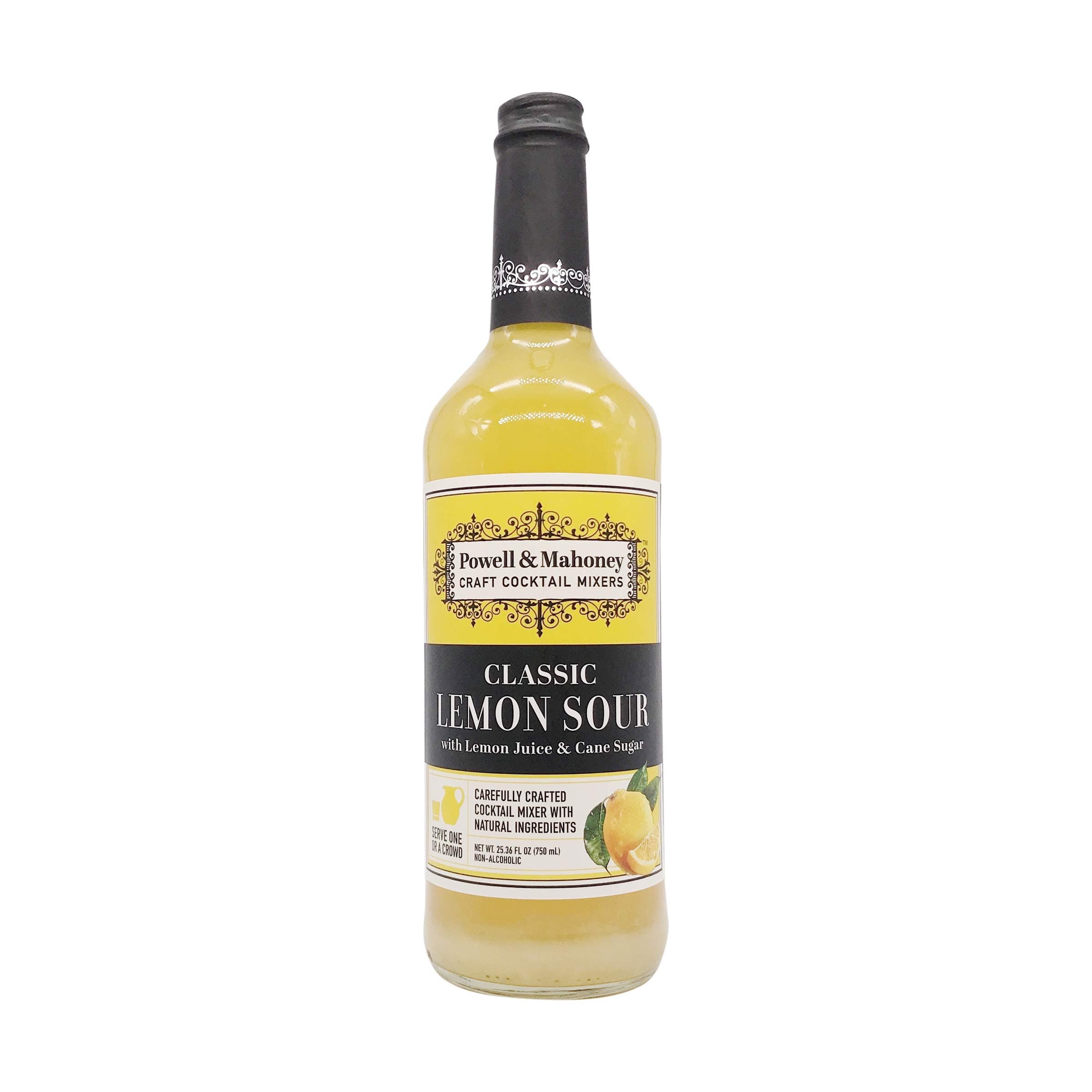 Powell & Mahoney Lemon Sour with Bitters Vintage Original Cocktail Mixer - 750 ml