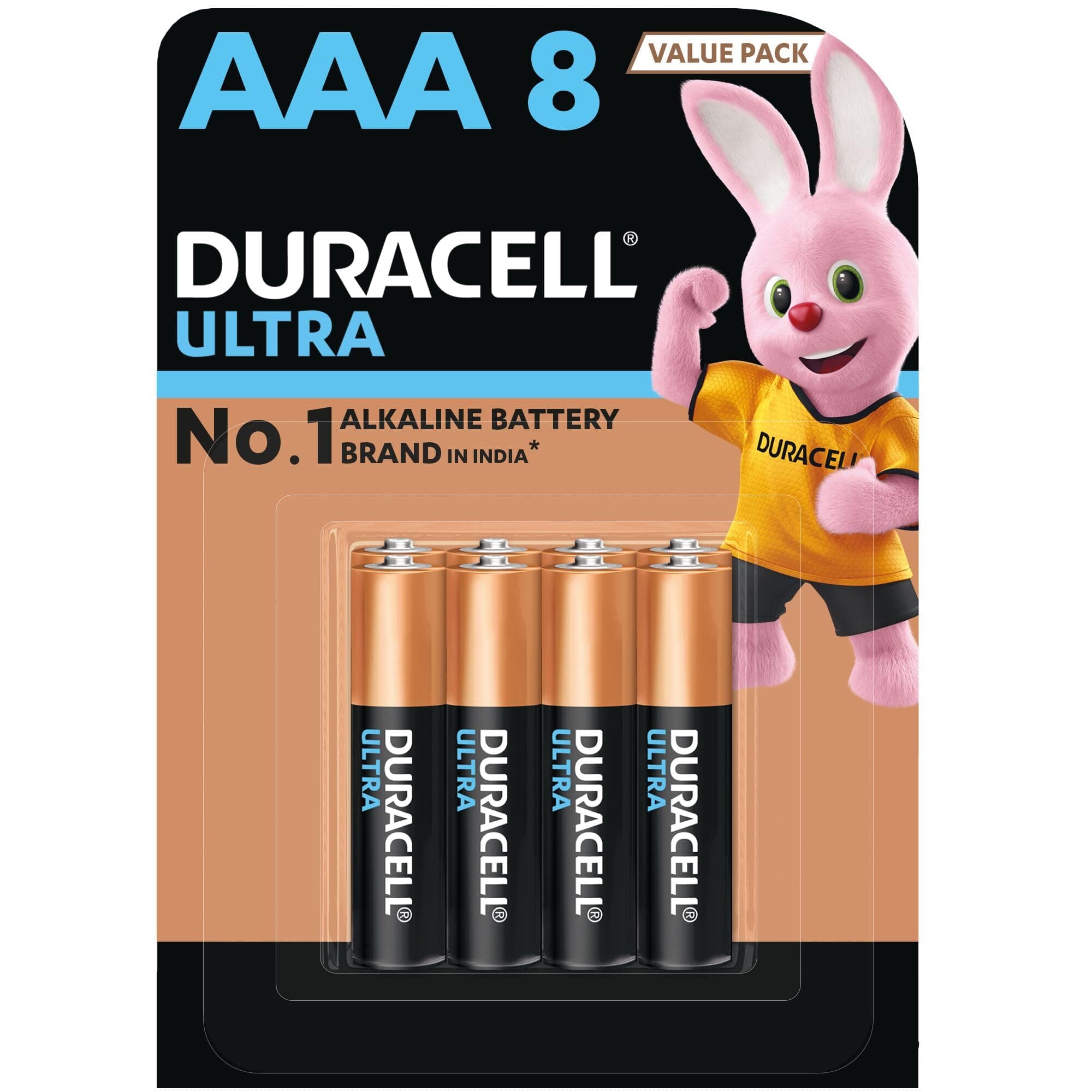Duracell Ultra Alkaline AAA Batteries, Pack of 8