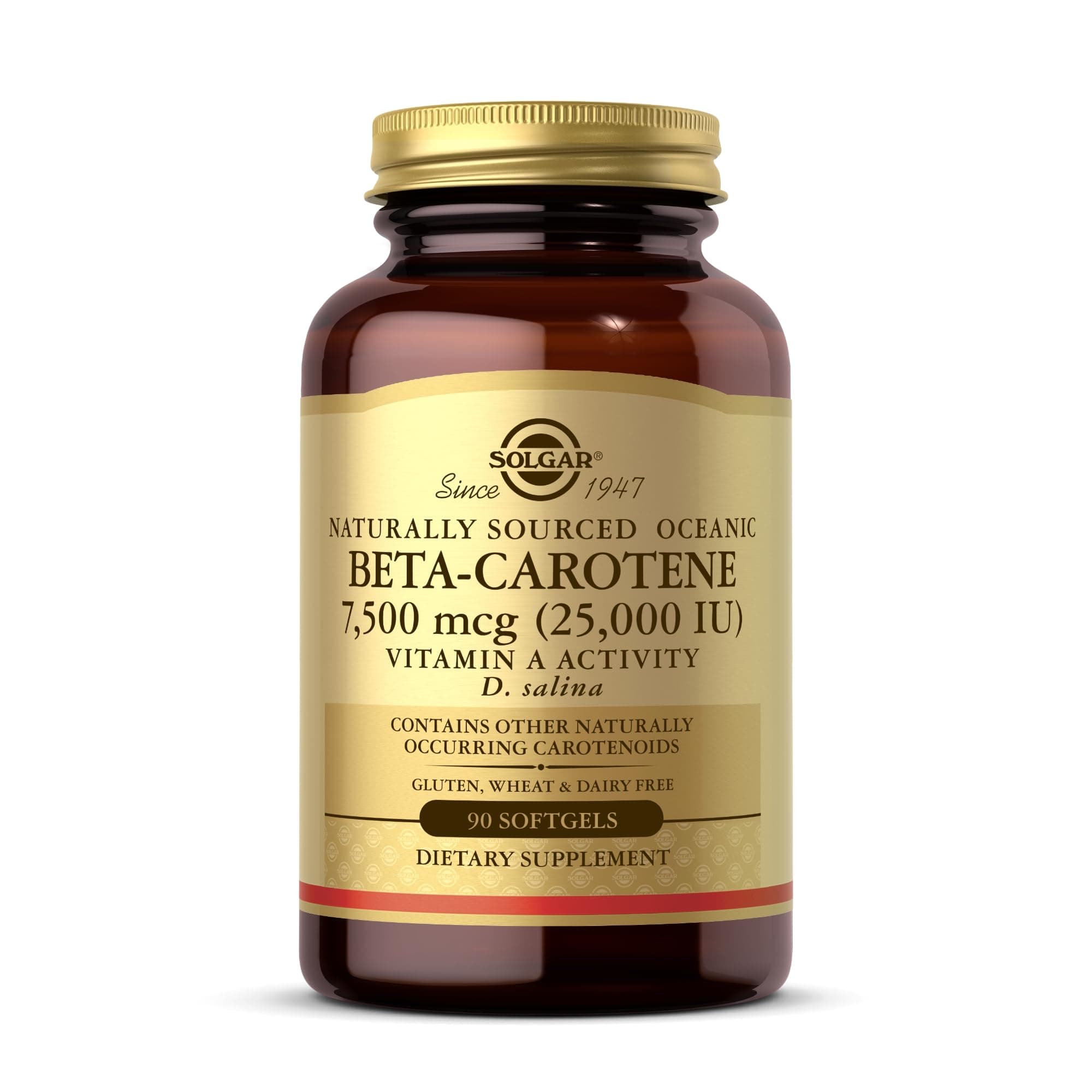 Oceanic Beta Carotene 25,000 IU Softgels, 90 Count
