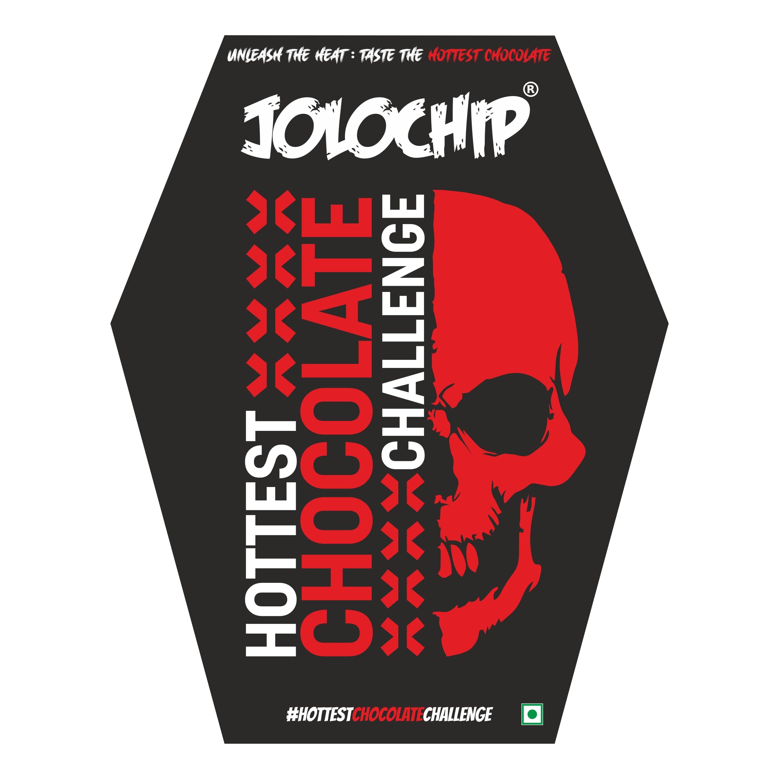 JOLOCHIP Hottest-Chocolate-Challenge | Extreme Spicy Chocolate Bar | 2.2 Million Scoville Heat Units | Dare to Taste the Heat-10 Grm