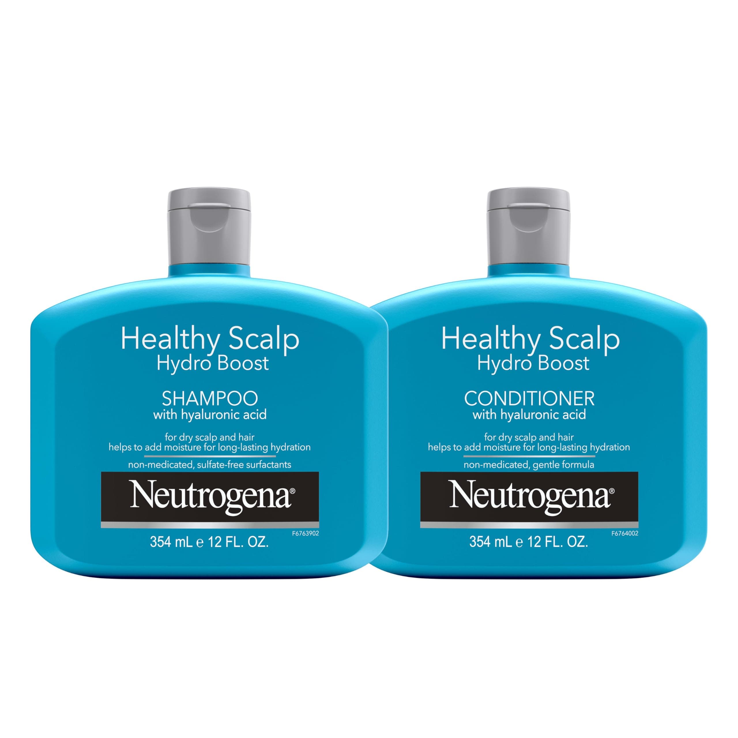 Moisturizing Healthy Scalp Hydro Boost Shampoo for Dry Hair and Scalp, with Hydrating Hyaluronic Acid, pH-Balanced, Paraben & Phthalate-Free, Color-Safe, 12 Fl Oz