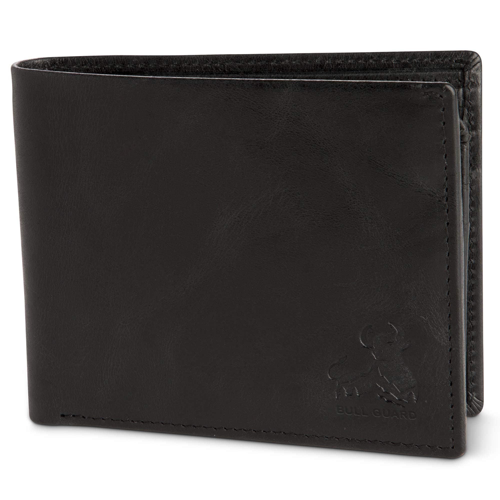 Vintage Black Leather Wallet for Men RFID Blocking Bifold With ID Secure and Durable Extra Capacity Billfold with 11 Credit Cards