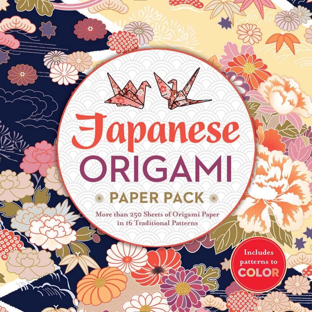 Japanese Origami Paper Pack: More than 250 Sheets of Origami Paper in 16 Traditional Patterns Paperback – 25 Oct. 2016
