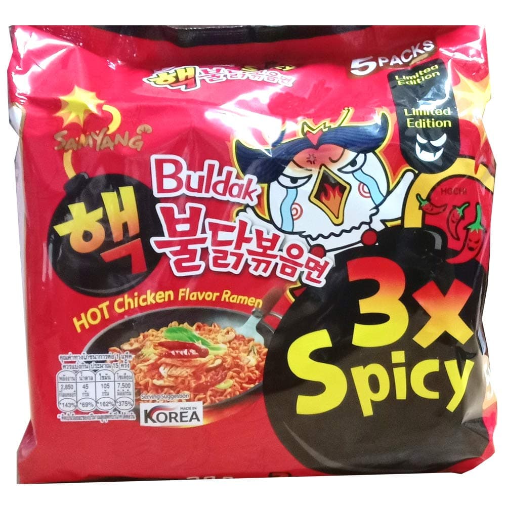 Hot Chicken Flavor Ramen Buldak 3X Spicy Instant Noodles