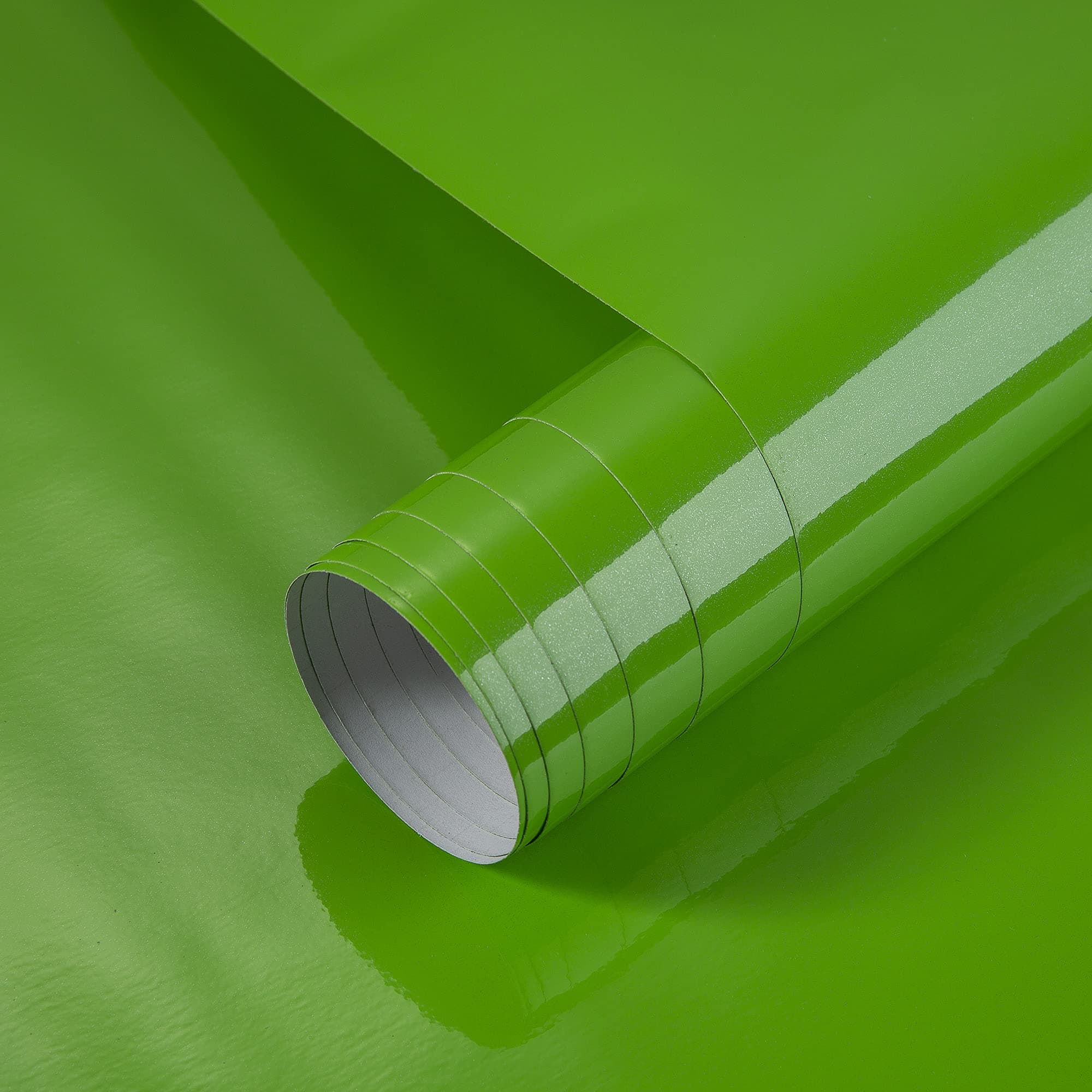 SOLDGOOD 61cm * 550cm Glitter Green Contact Paper Decorative Self Adhesive Counter Top Covers Removable Wallpaper Peel and Stick Countertops for Kitchen Cabinets Backsplash Shelf Drawer with Scraper