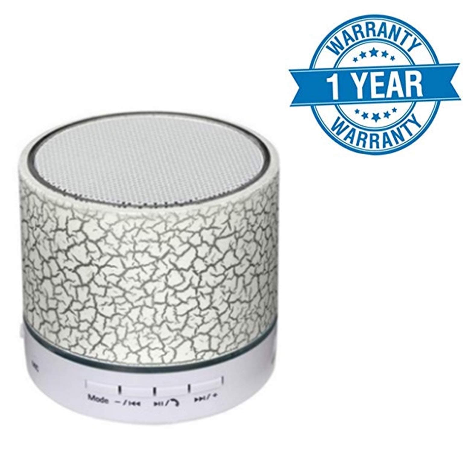 Lambent Wireless Mini LED Lights Bluetooth Speaker - FM Radio, Micro (Assorted Colour)