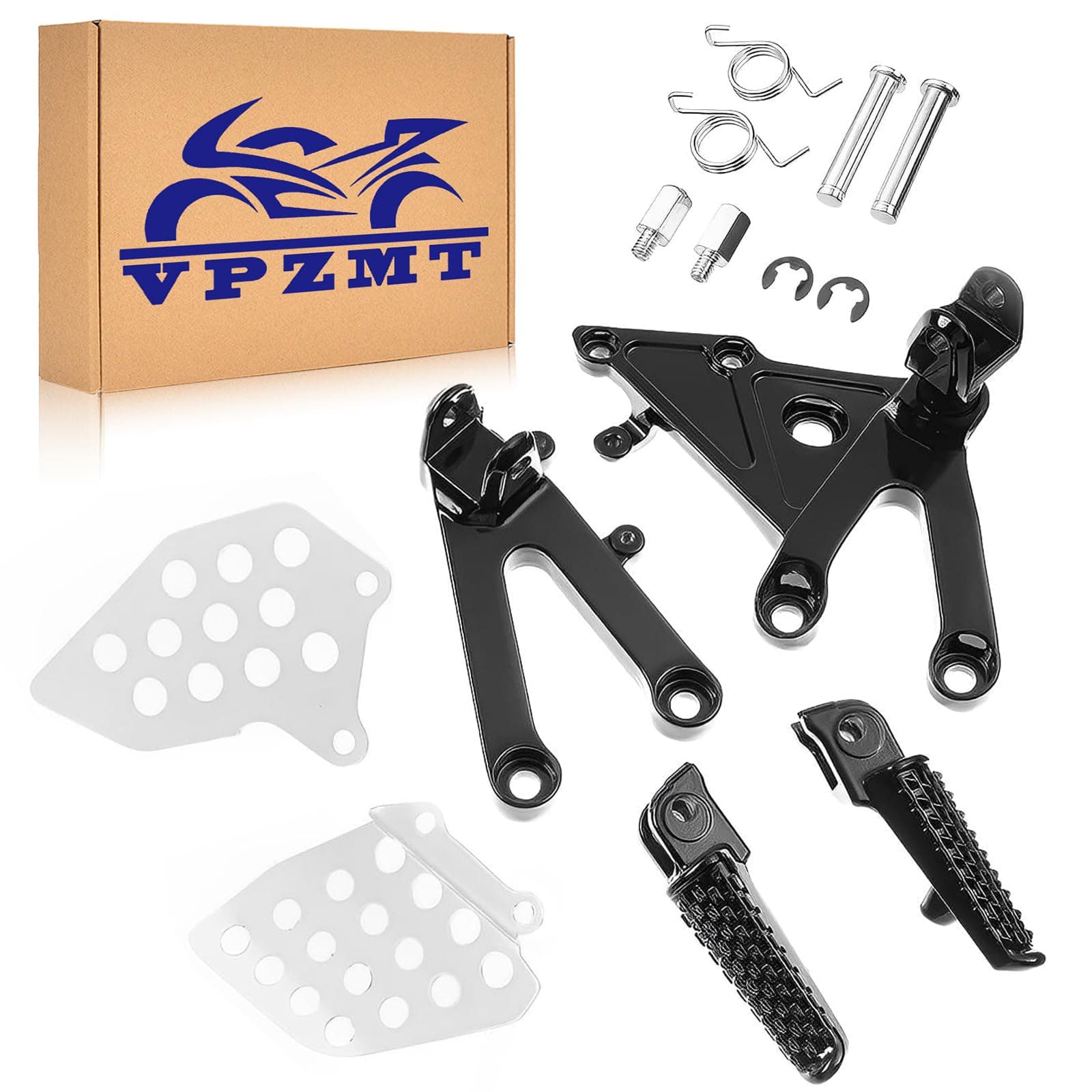 Front Foot Pegs Footrests Brackets Set for Honda CBR 600RR 2003-2006 (Front-1)