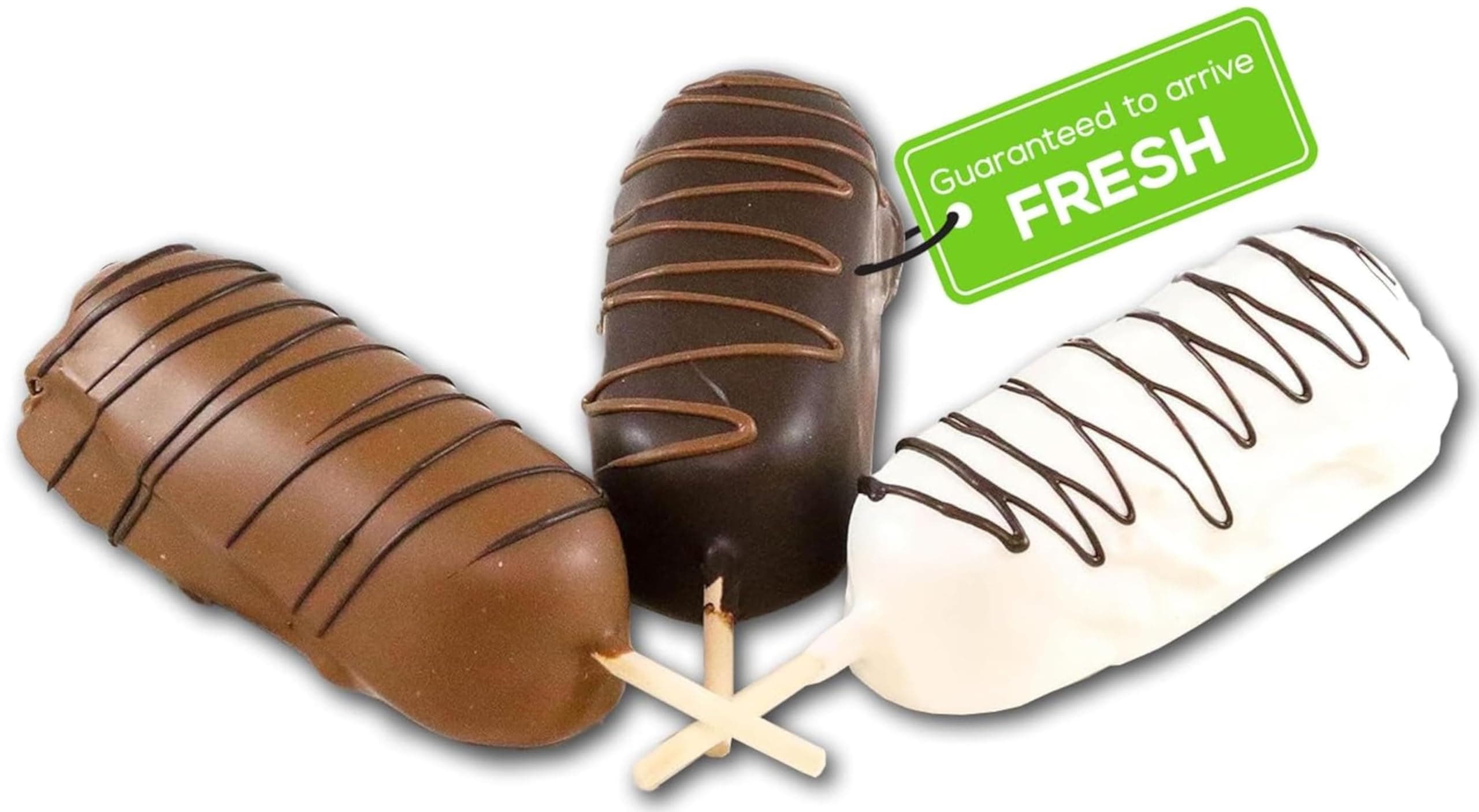 Chocolate Dipped Twinkies - Twinkies Dipped in Decadent Milk, Dark, & White Chocolate | Gourmet Candy Treat | Delicious Gift | Handmade in Small Batches | Guaranteed to Arrive Fresh