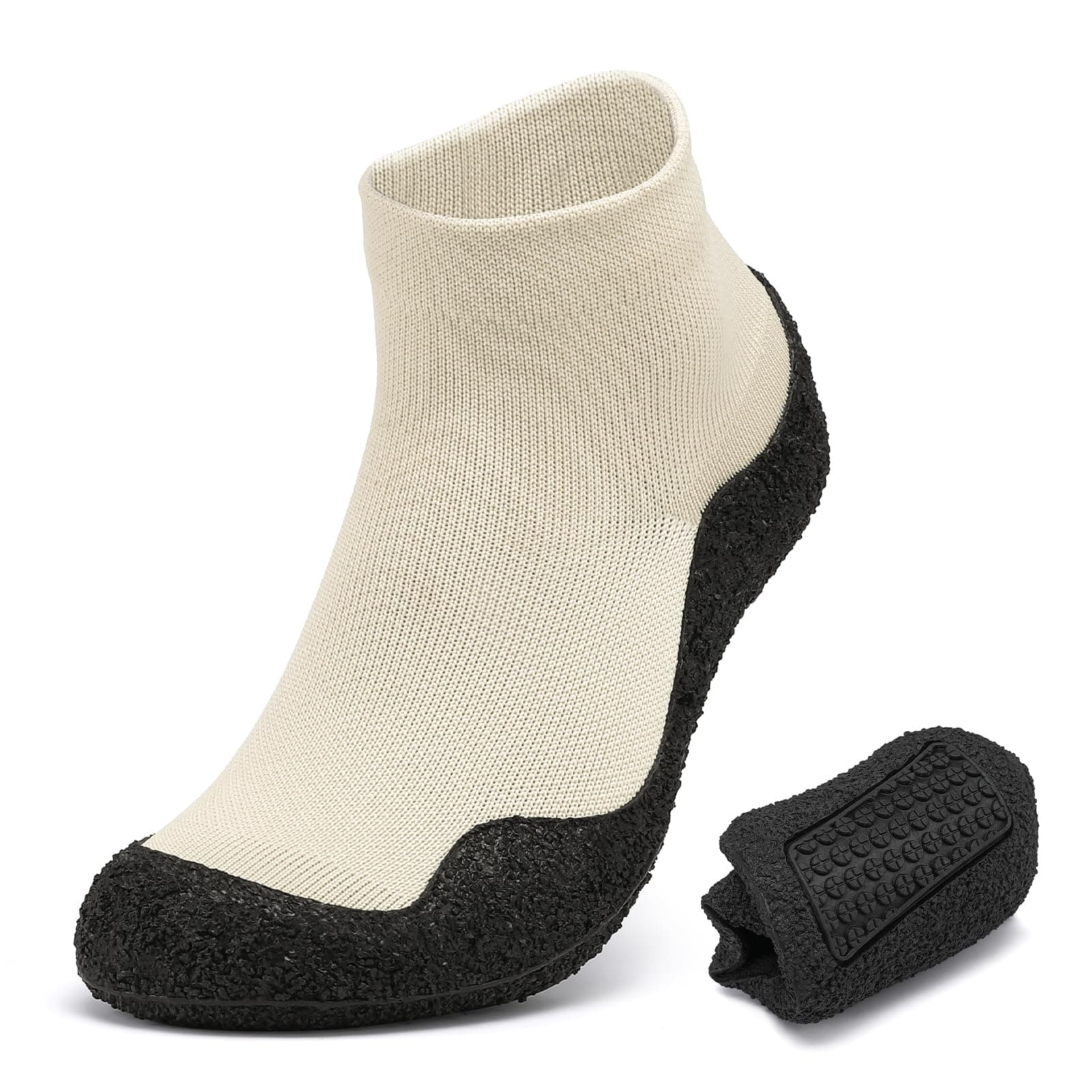 Mens Womens Barefoot Sock Shoes Minimalist Zero Drop Walking Shoes Comfortable Lightweight Ultra Portable Non Slip Multi-Purpose Fitness Workout Yoga Shoes