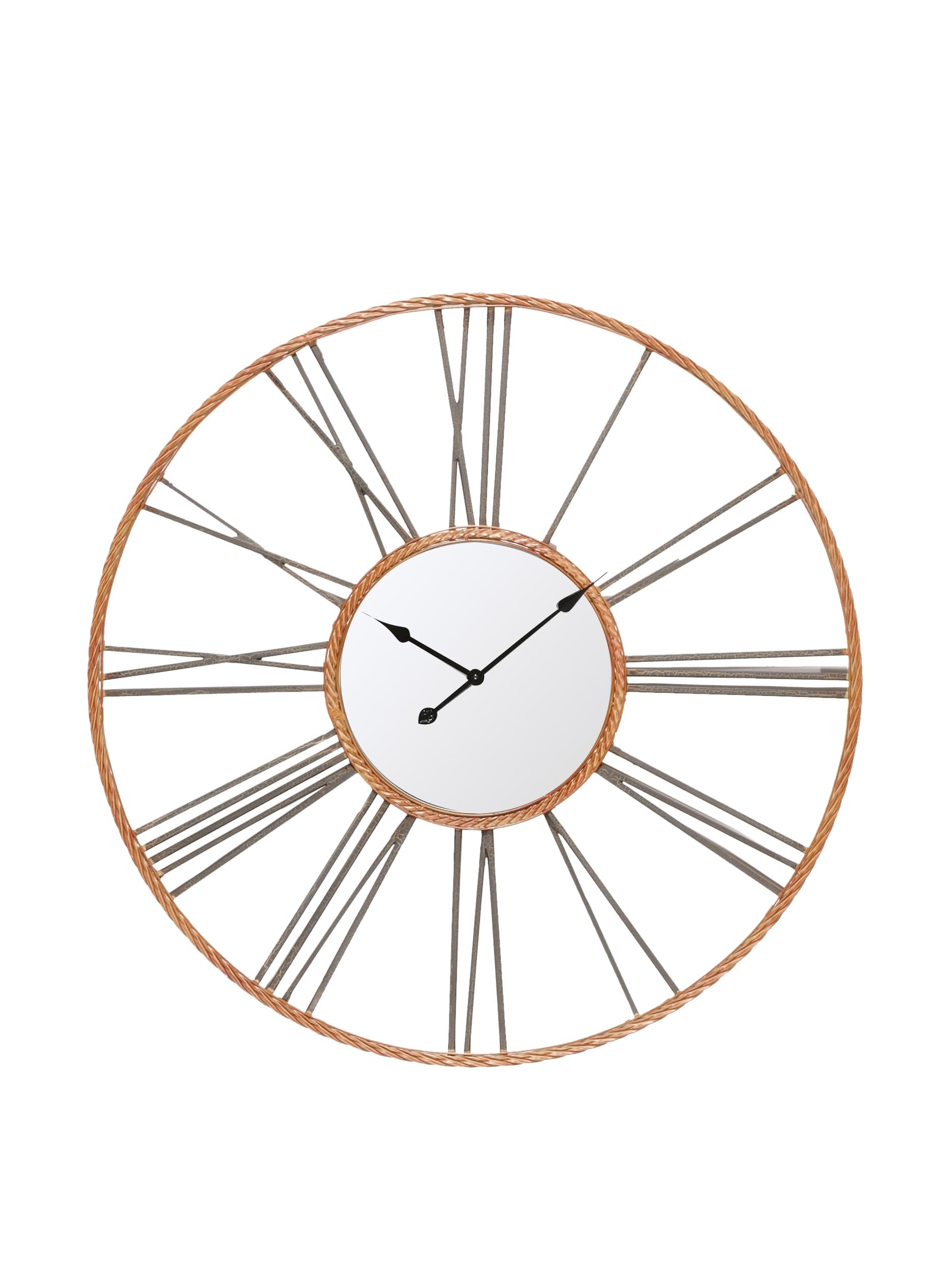 Carolyn Kinder CKI Rocca Wall Clock, One Size, Rust/Black