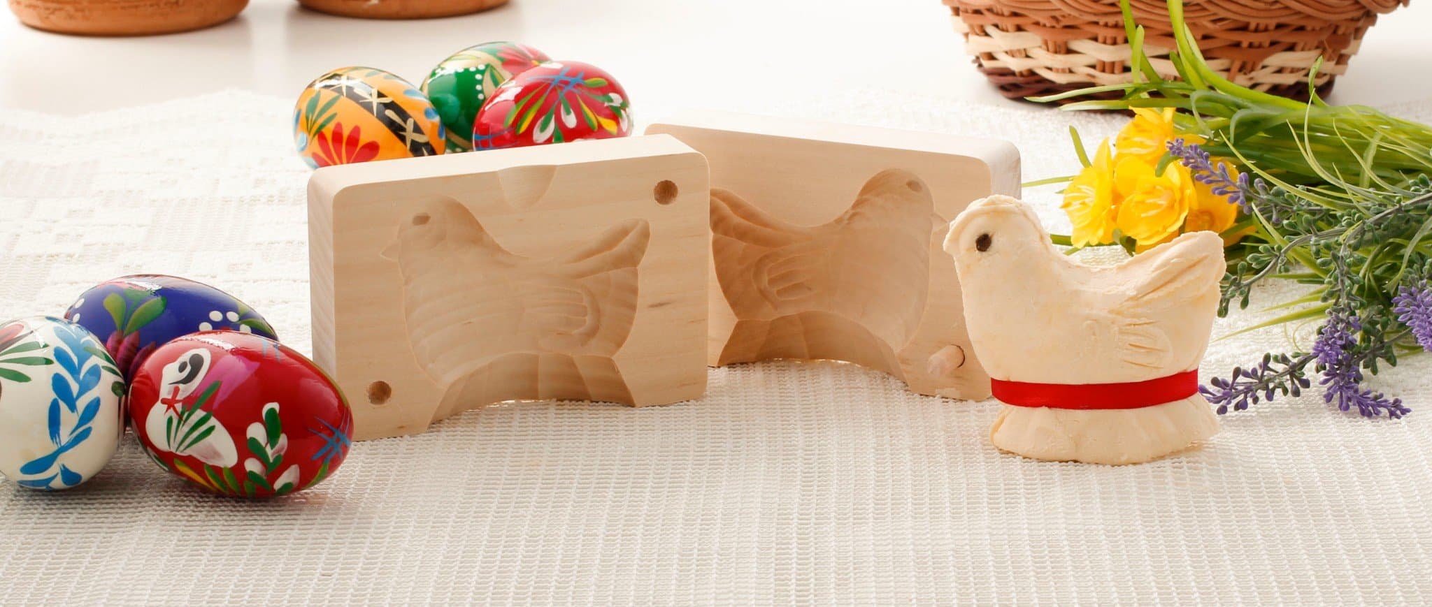 Traditional Wooden Chick Butter Mold