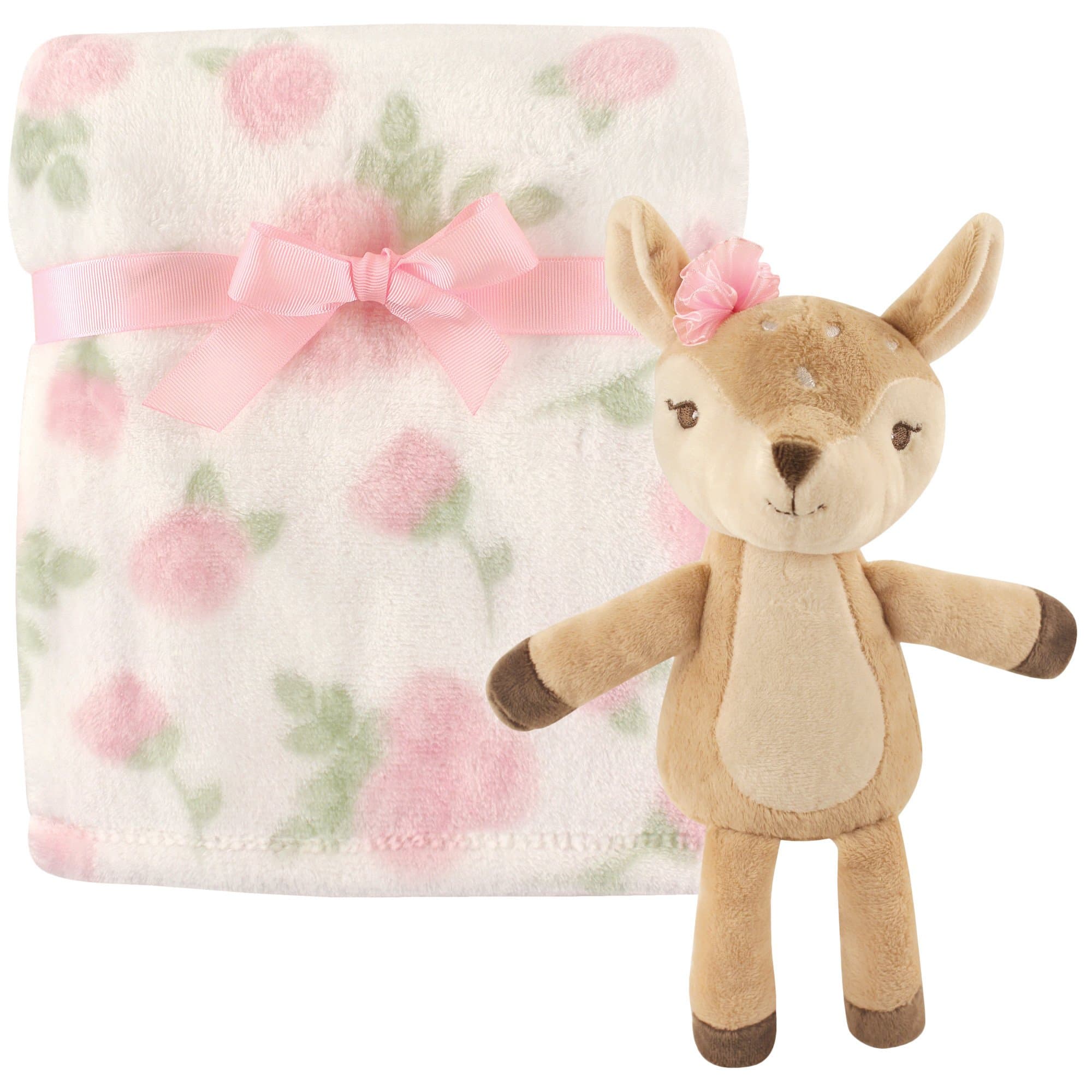 HUDSON BABY FLEECE BLANKET&TOY FAWN