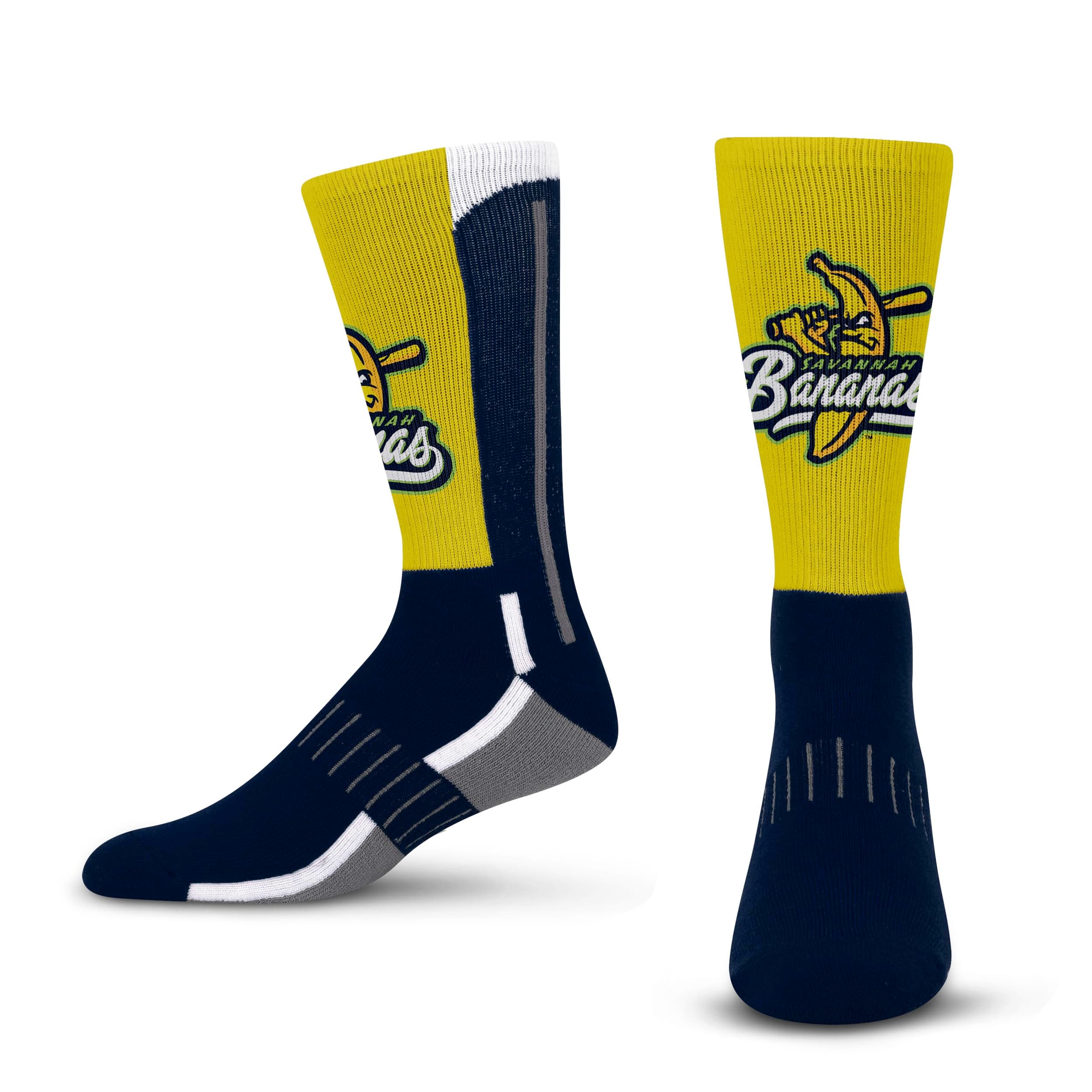 For Bare Feet Savannah Bananas Team Color Crew Sock Youth