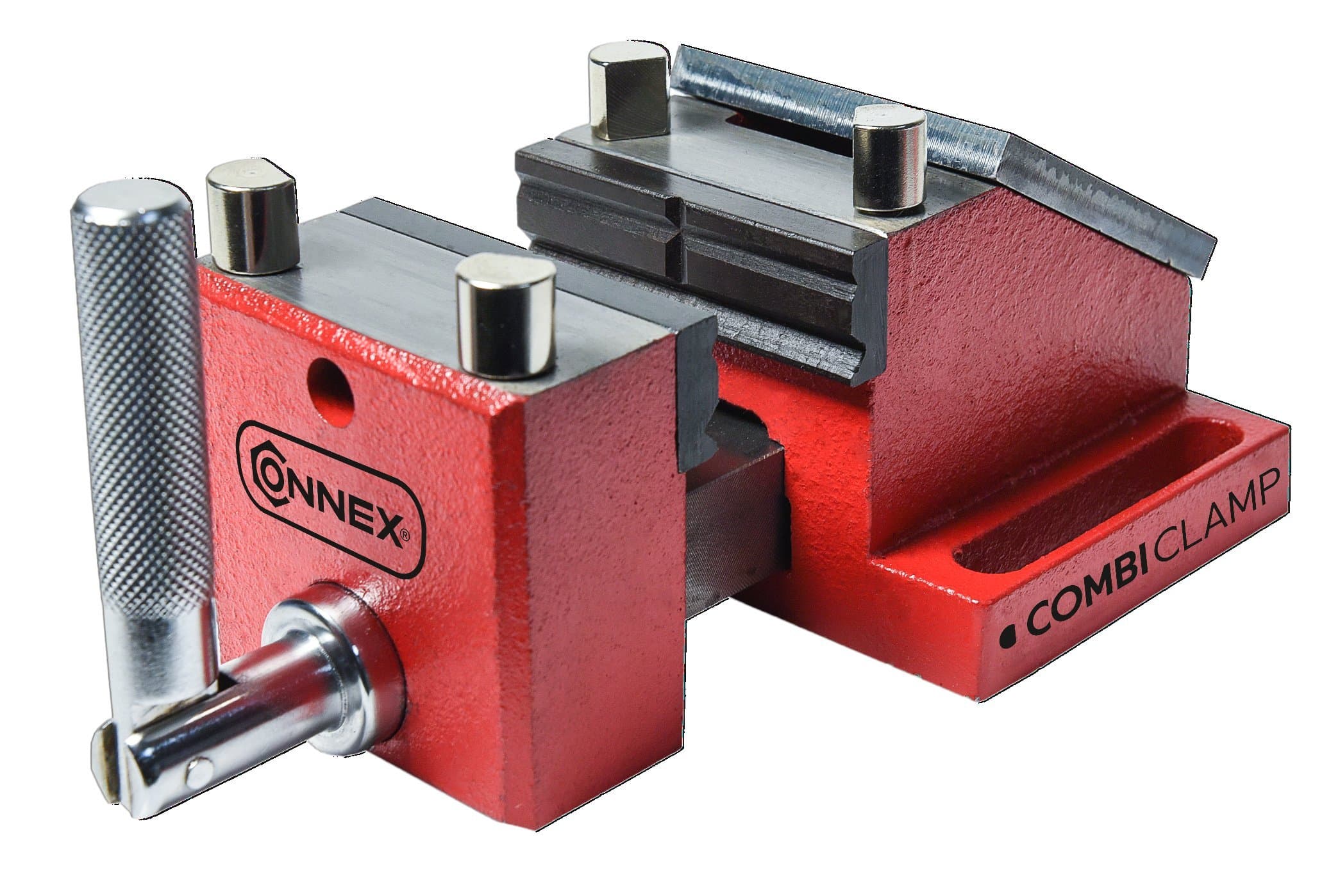 Connex COX875080 "Combiclamp" Vice, Silver/Red, 80 mm