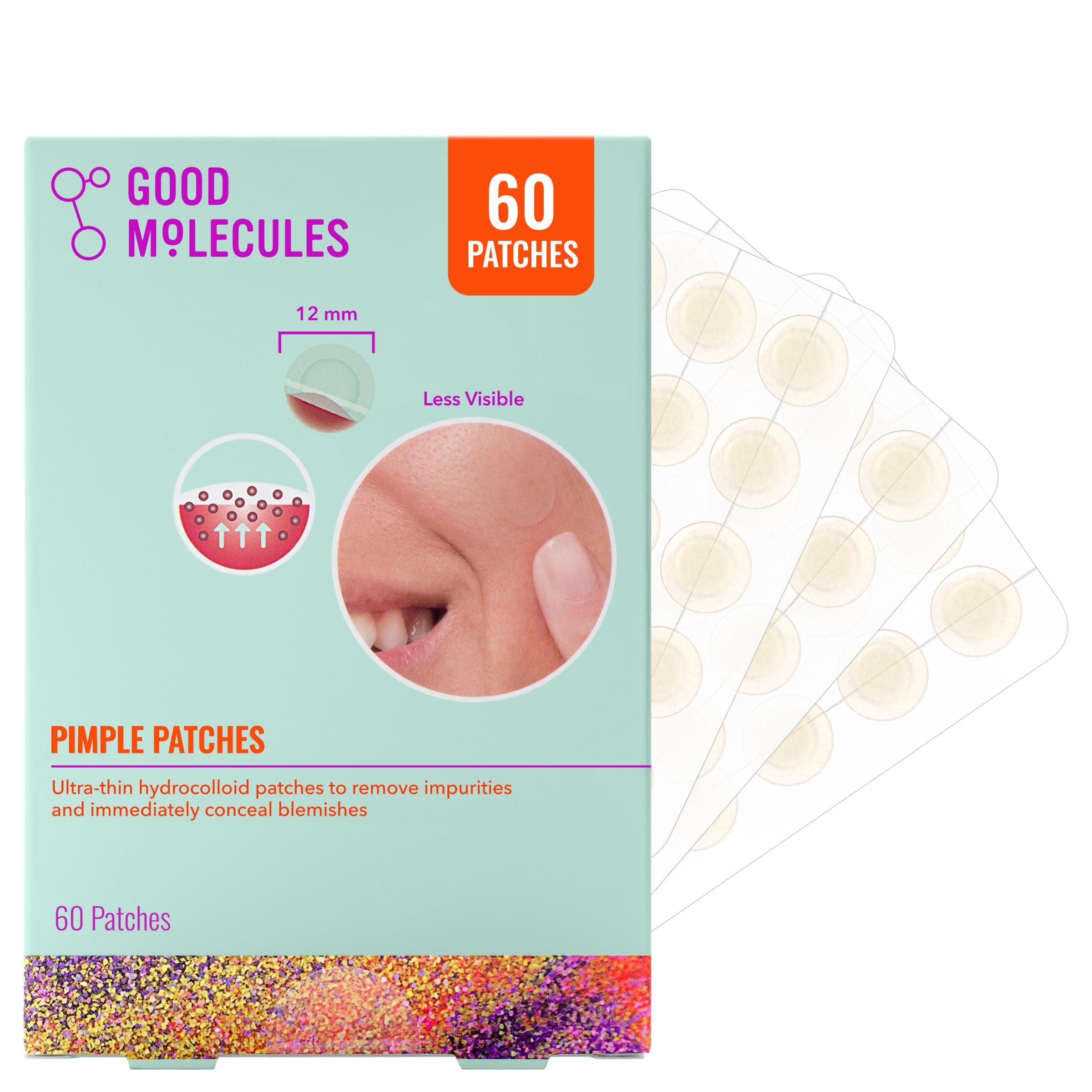 Pimple Patches - Hydrocolloid Patches, All Skin Types, Vegan, Cruelty-Free