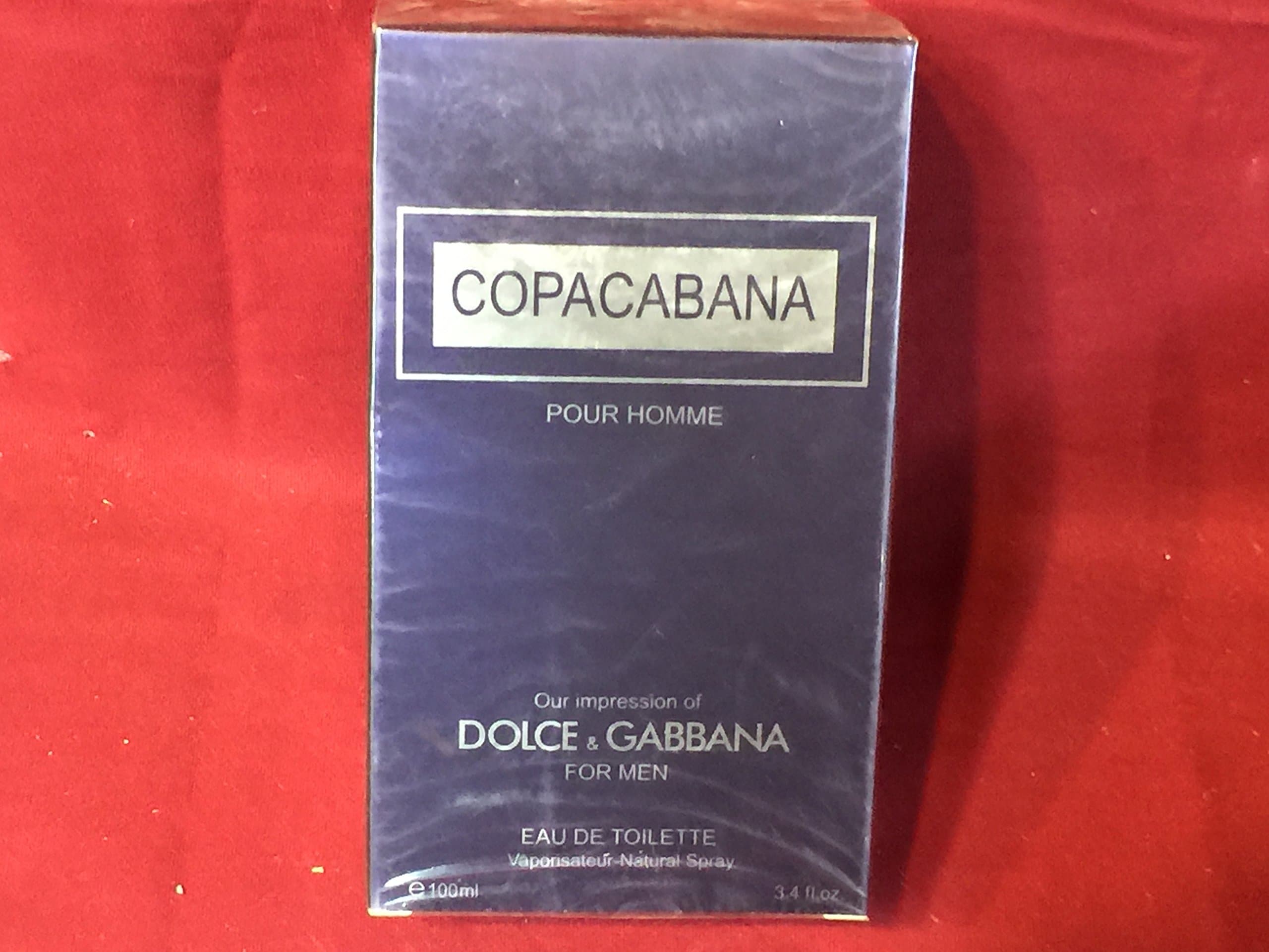 Copacabana for Men Cologne 3.4 fl.oz. Factory Sealed Our Version of D&G for Men