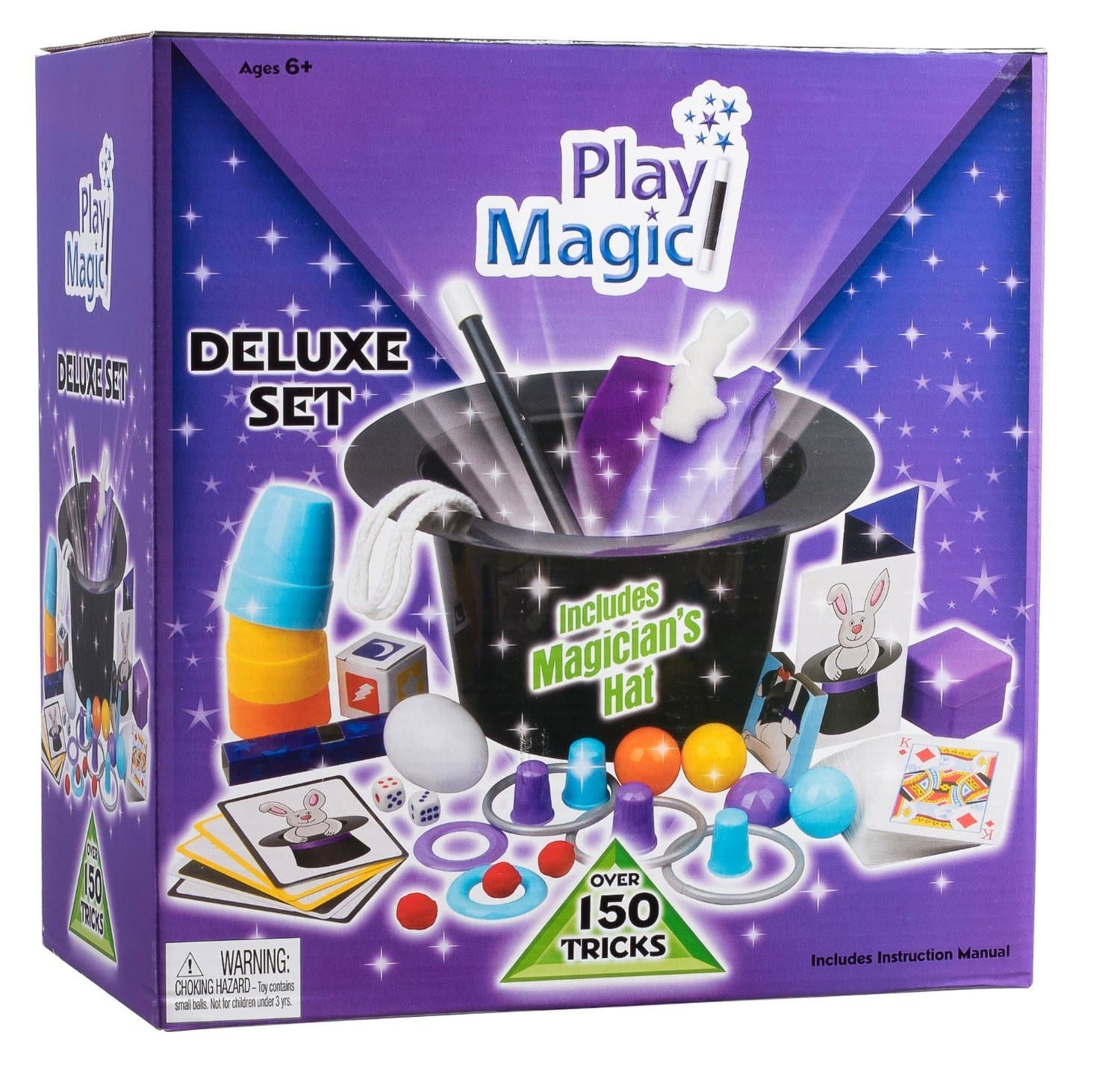 PlayMagic Deluxe Magician Set with Over 150 Tricks and Magician Hat
