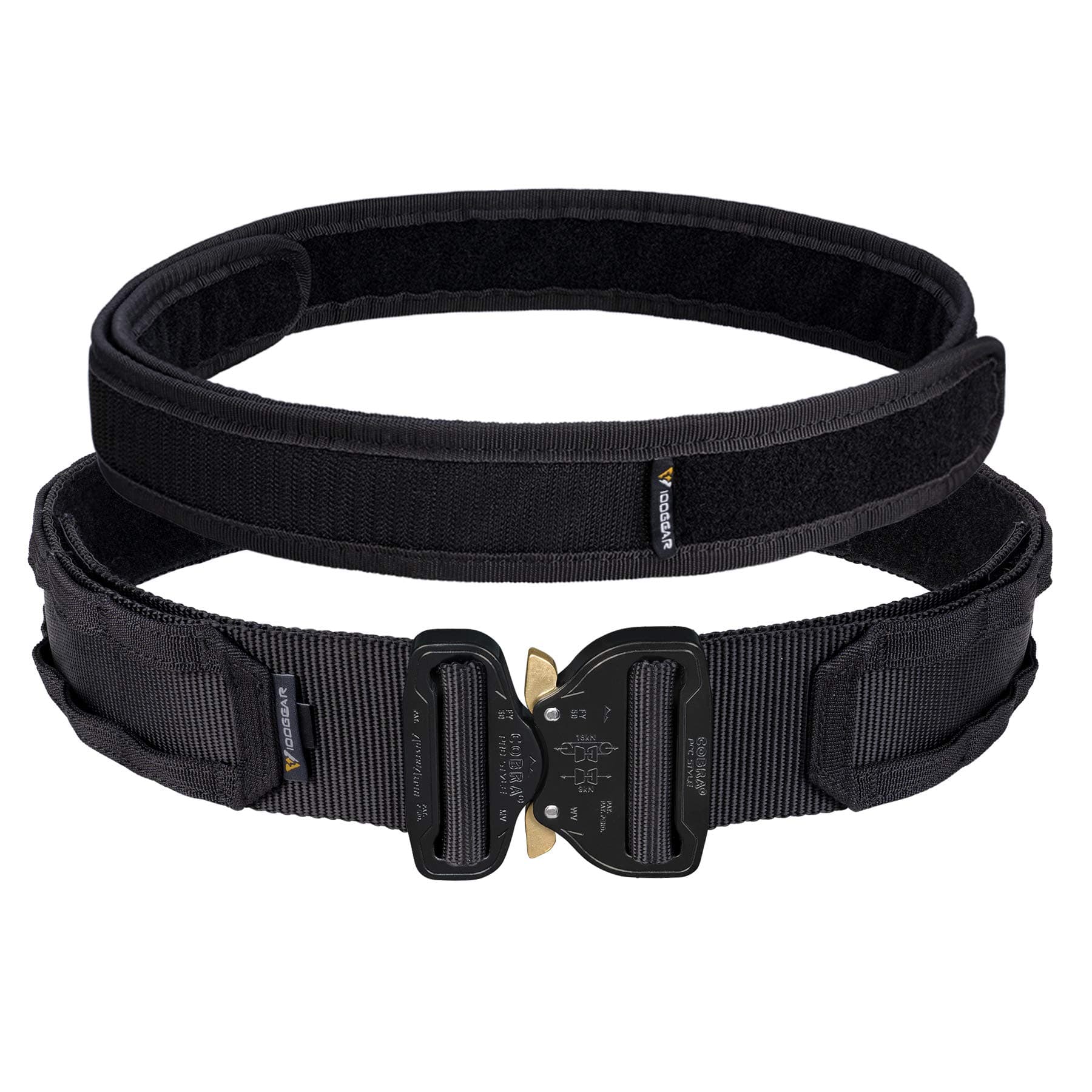 IDOGEAR 2'' Cobra Buckle Belt Tactical Belt Quick Release MOLLE Riggers Belt Heavy Duty with Inner Belt Set