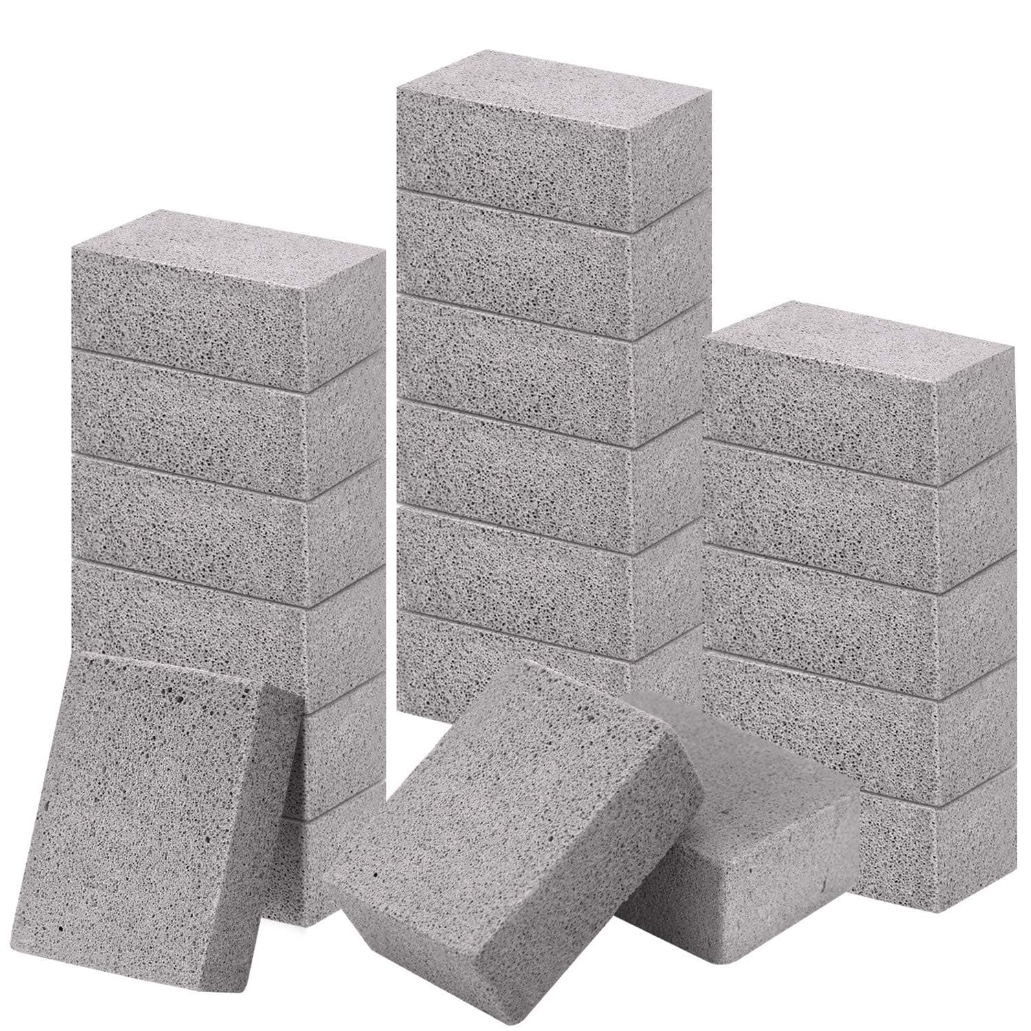 20 Pack Grill Stone Cleaning Block Ecological Pumice Stones Grill Cleaning Brick De-Scaling BBQ Blocks for Cleaning Barbecue GrillsâŠ