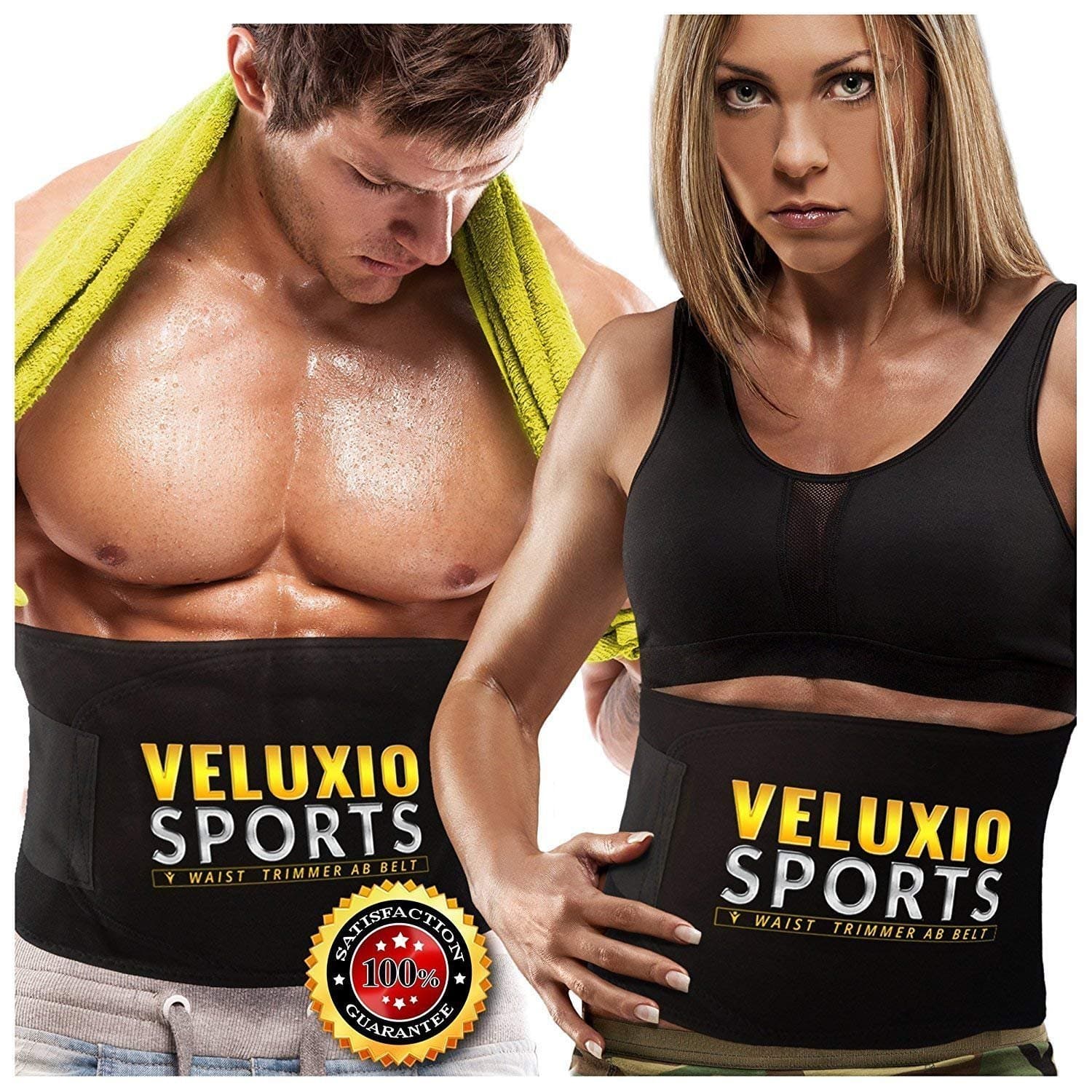 Veluxio Elite Waist Trimmer Weight Loss Ab Belt For Men & Women