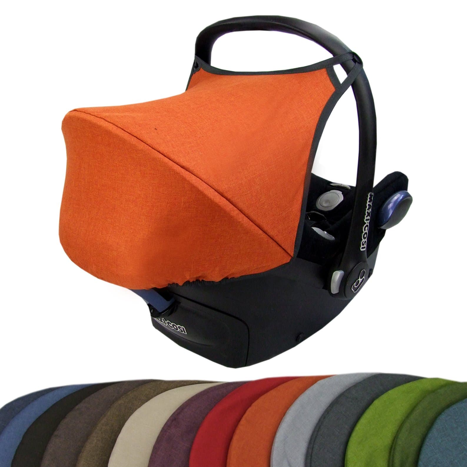 BambiniWelt sunshade UV50 + for maxi-cosi cabriofix, 14 colours, Meliert sunroof baby seat car seat