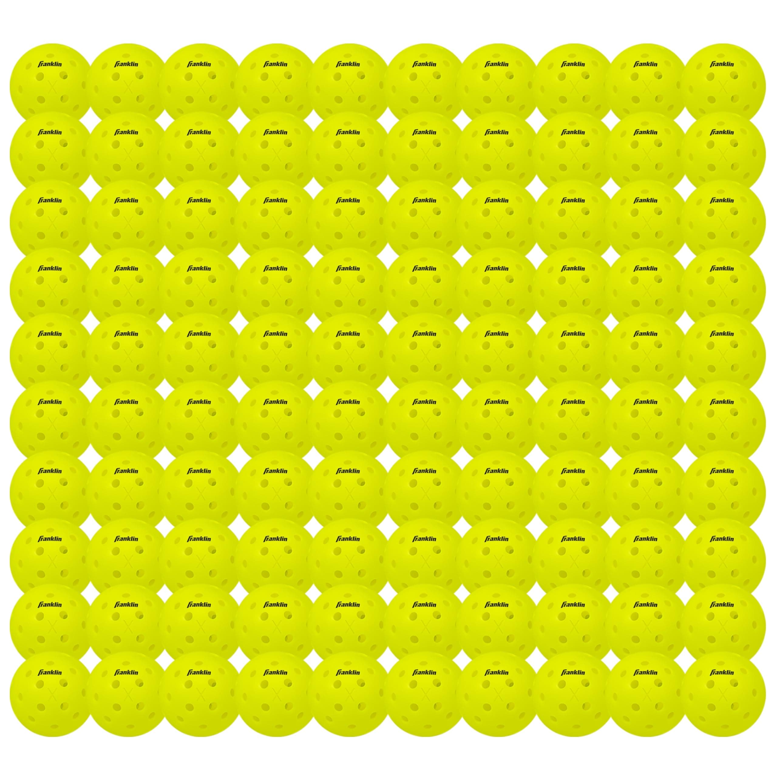 Franklin Sports Outdoor Pickleballs - X-40 Pickleball Balls - USA Pickleball (USAPA) Approved - Official US Open Ball - 3, 12, and 100 Bulk Packs of Pickleballs