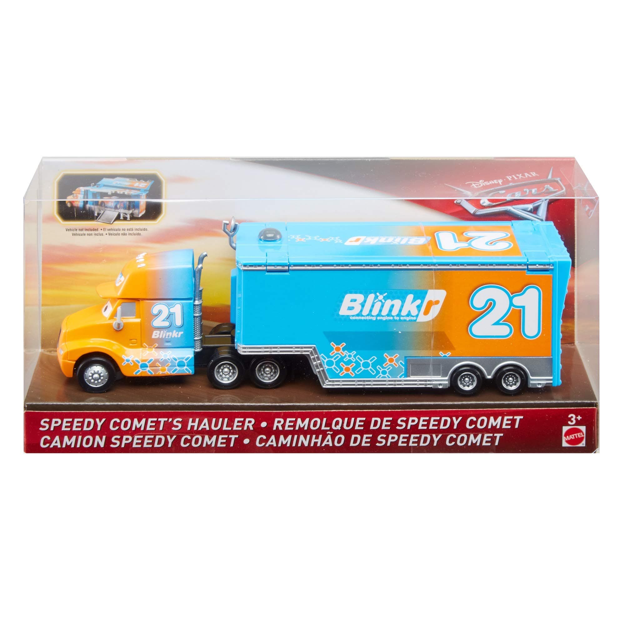 Cars Disney Pixar Blinkr #21 Speedy Comet's Hauler