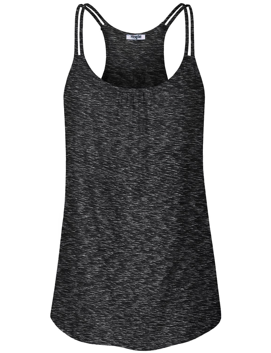 Womens Scoop Neck Cute Racerback Yoga Workout Tank Top