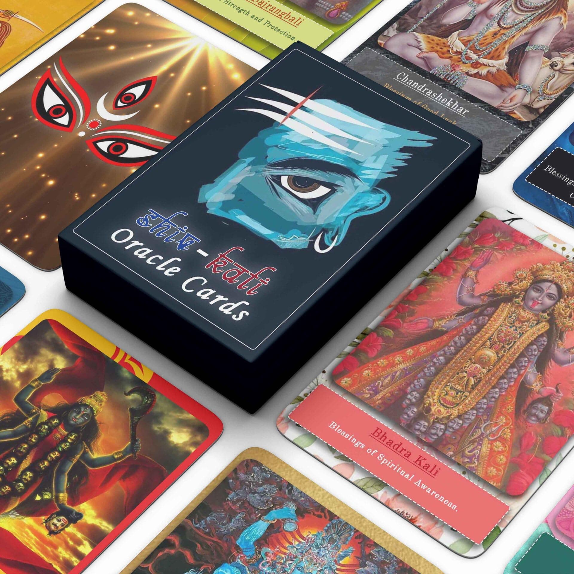 Shiv-Kali Oracle Card Game | Deck of 24 Beautiful Paper Printed Cards