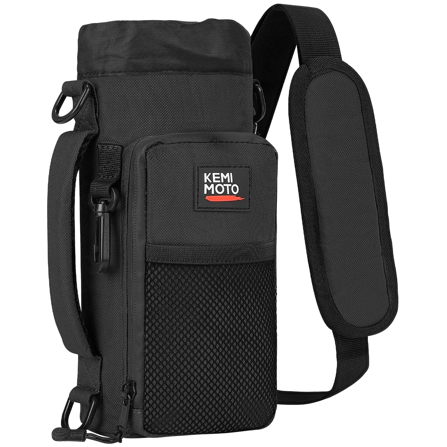 Water Bottle Holder Bag, Water Bottle Carrier with Adjustable Shoulder Strap, Water Bottle Pouch Holder for Hiking, Camping, Fishing, Compatible with YETI STANLEY SLM 32 oz, 40 oz, 64 oz