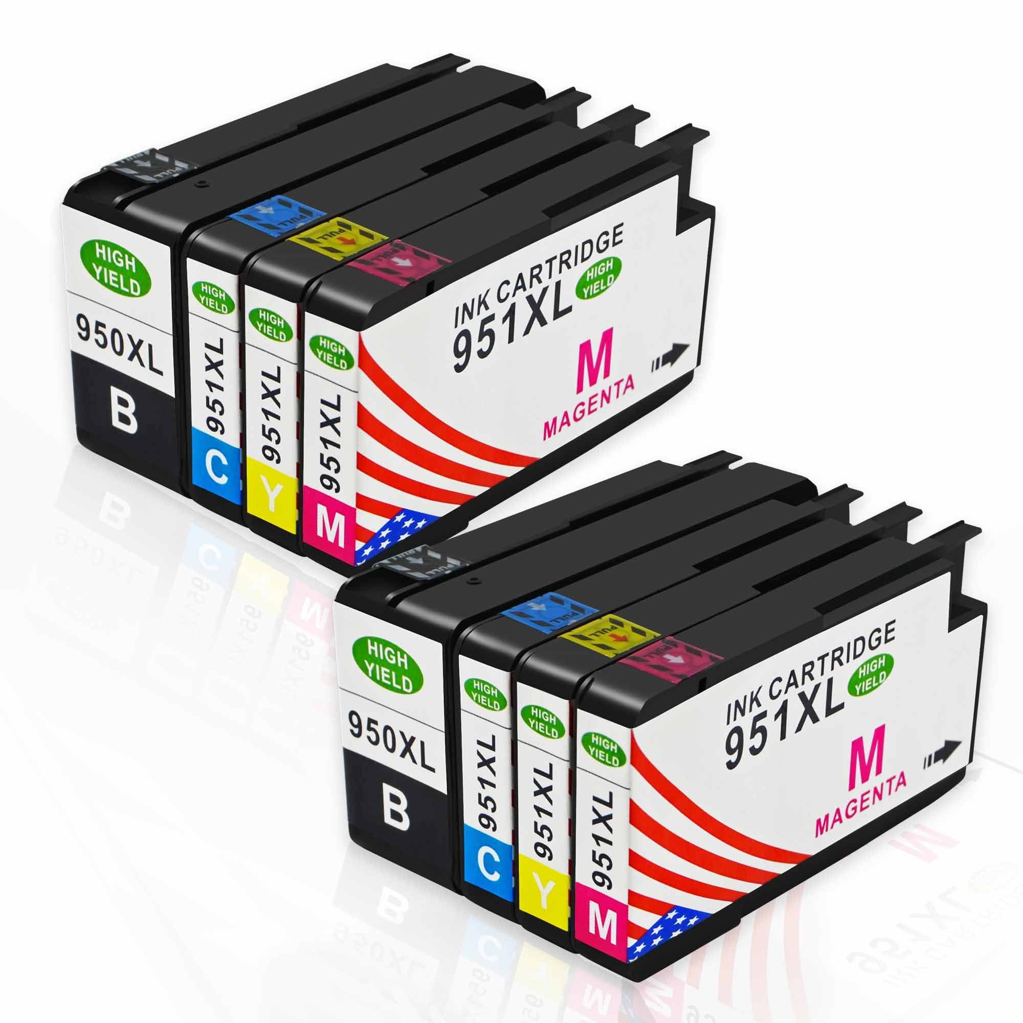 Toner Kingdom High Yield Replacement For HP 950XL 951XL Ink Cartridges Compatible with HP Office Jet Pro 8600 8100e 8610 8620 8630 8640 8860 8100 8660 8625 8615 251dw 276dw 271dw Printer