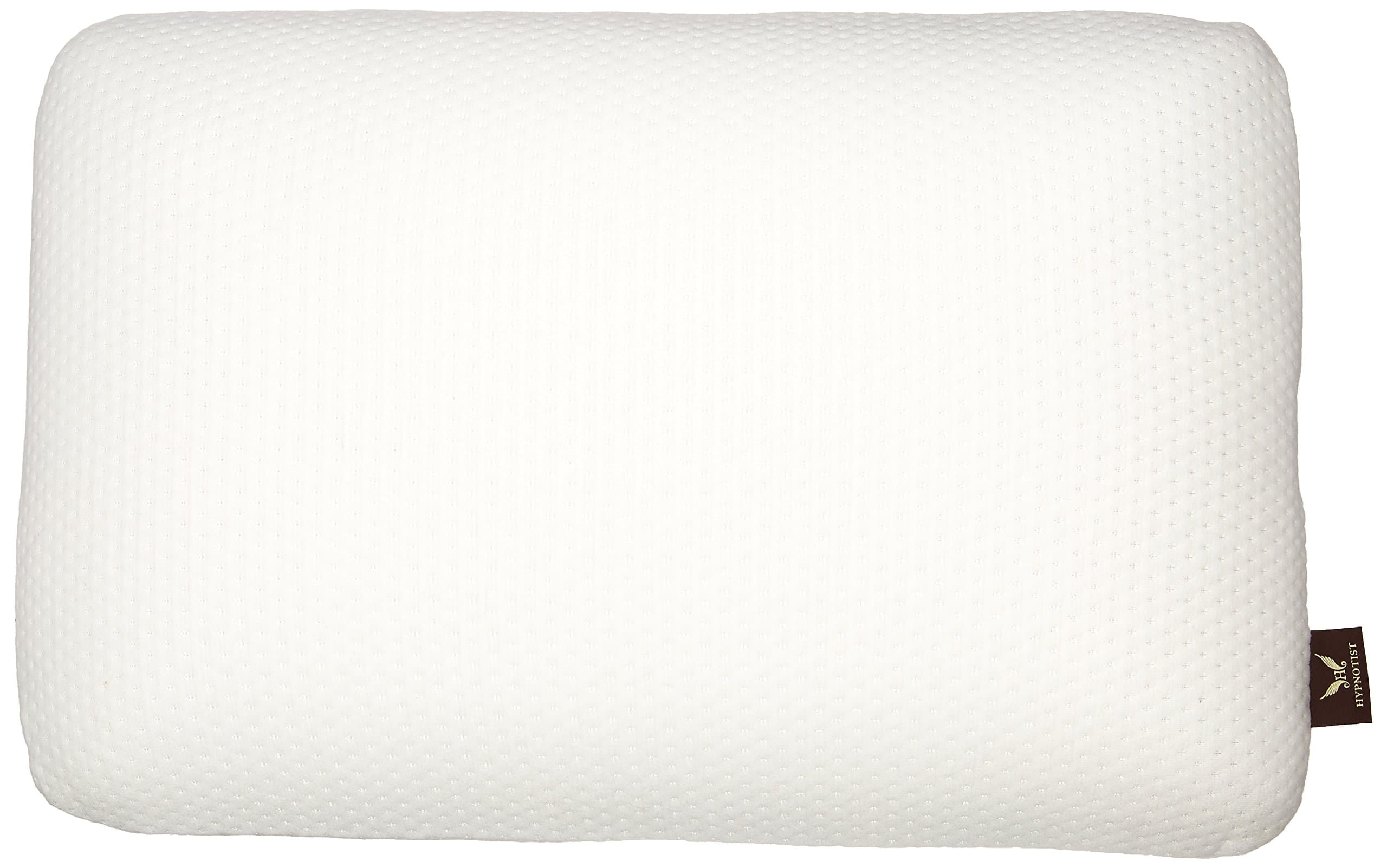 Talalay Latex Pillow Standard Size Natural with 100% Ventilated Latex Foam Filler Contoured Medium, 24.4x15.7x5.9 Inches