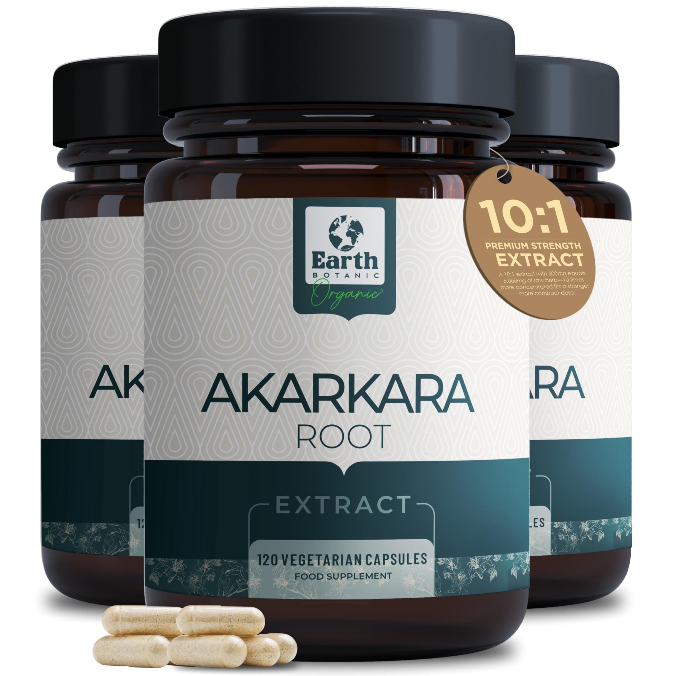 Irani Akarkara Root Extract Powder 10:1 Anacyclus Pyrethrum - 90 Vegan Capsules - (Non-GMO, Gluten Free) 3 Months Supply