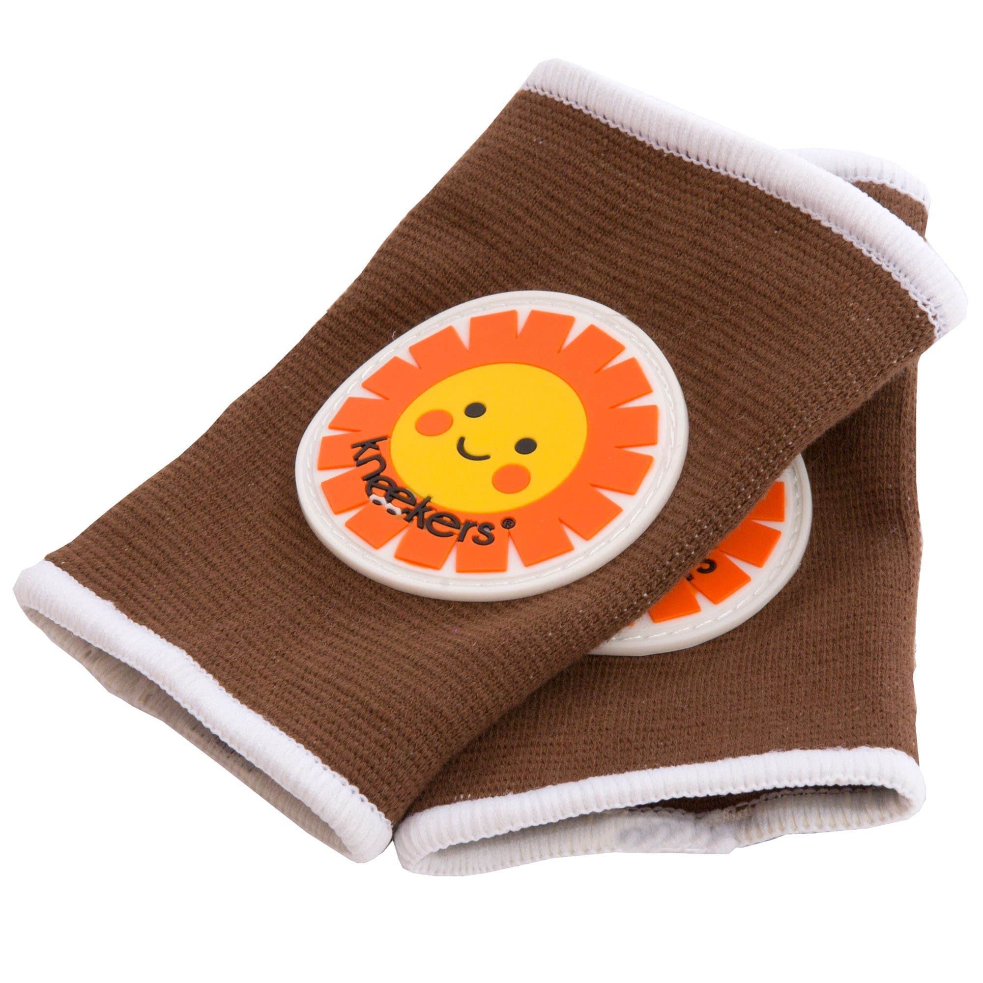 Ah Goo Baby Kneekers Baby Knee Pads for Crawling, Unisex, My Sunshine Toffee Pattern, for Chunky Legs