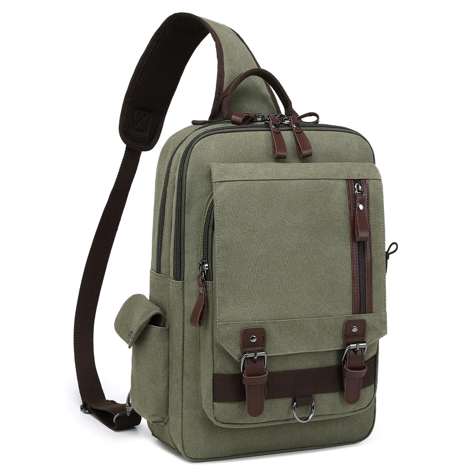 mygreen Canvas Cross Body Messenger Bag Shoulder Sling Backpack Travel Rucksack
