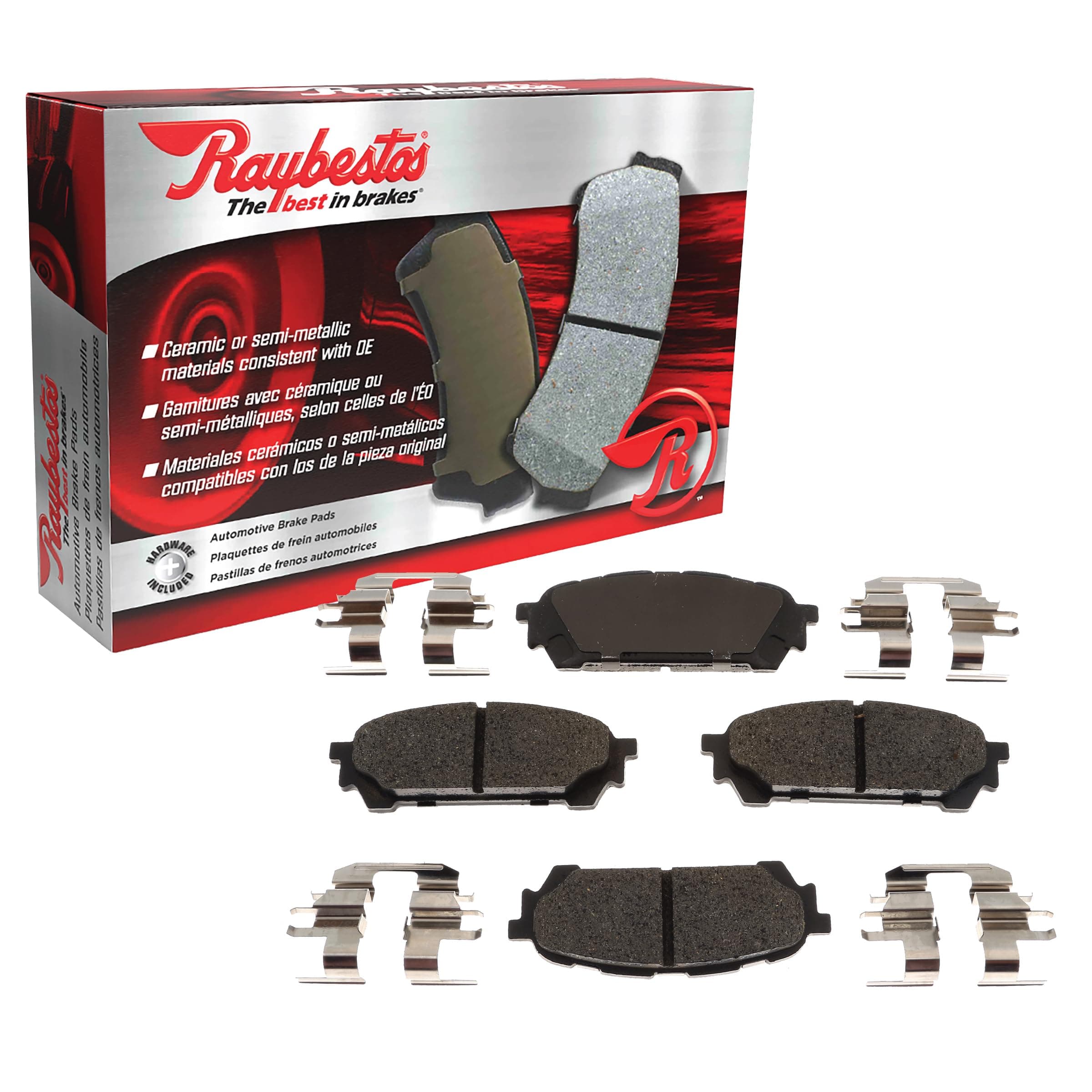 Raybestos R-Line Automotive Replacement Front Ceramic Brake Pad Set for Select Chevrolet, GMC (MGD785CH)