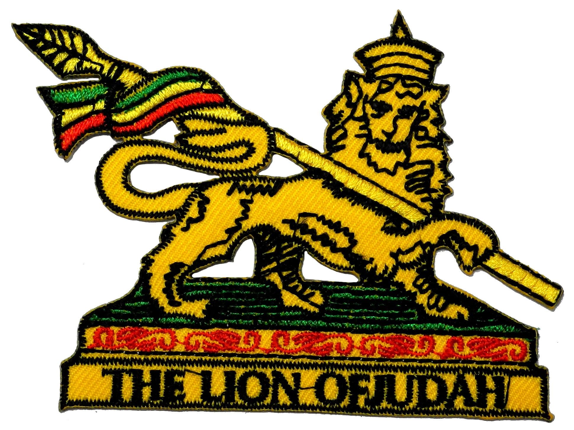 2.8" x 3.8" The Lion of Judah African Fashion DIY Applique Embroidered Sew Iron on Patch